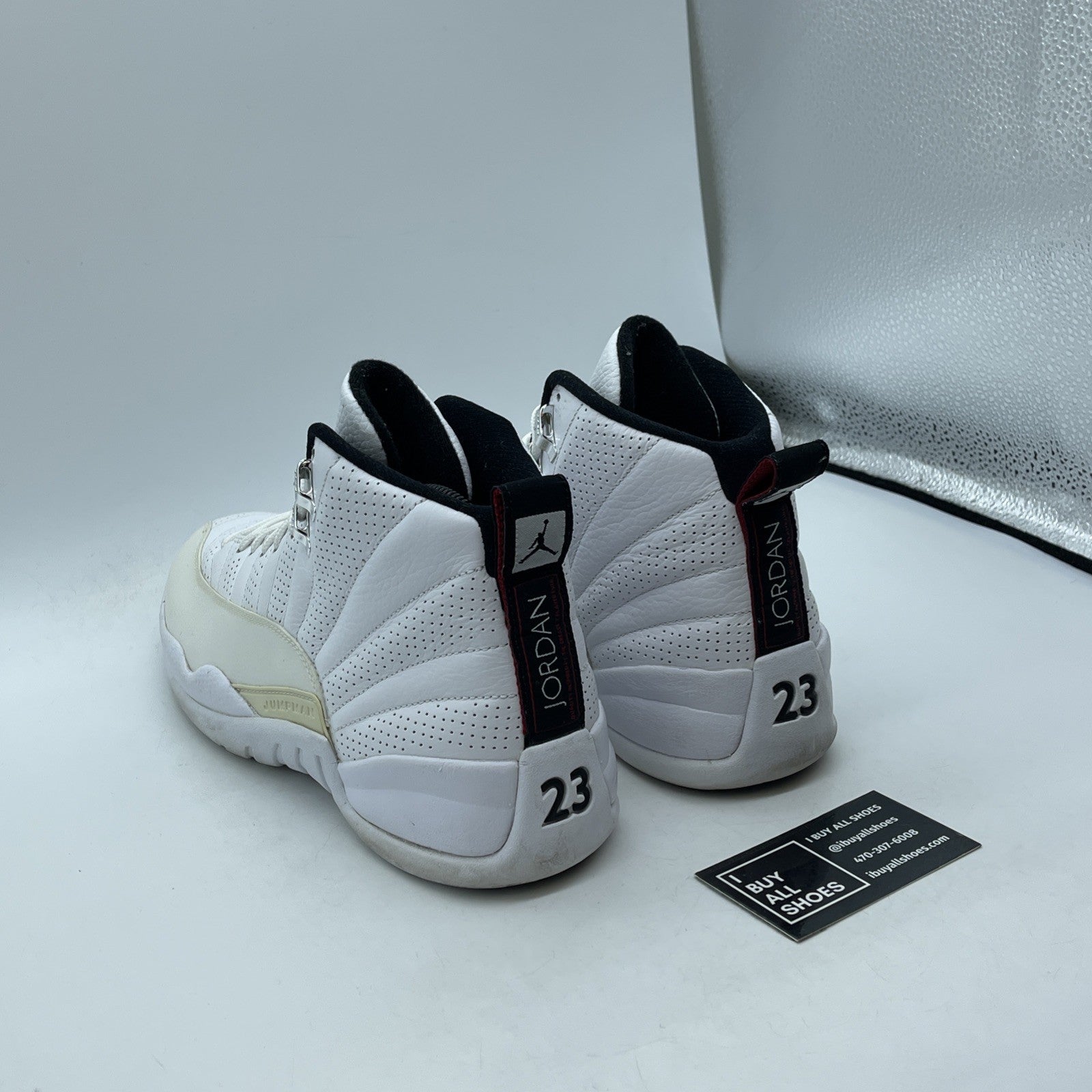 Size 9 - Air Jordan 12 Retro Rising Sun White Black Leather (130690-163)