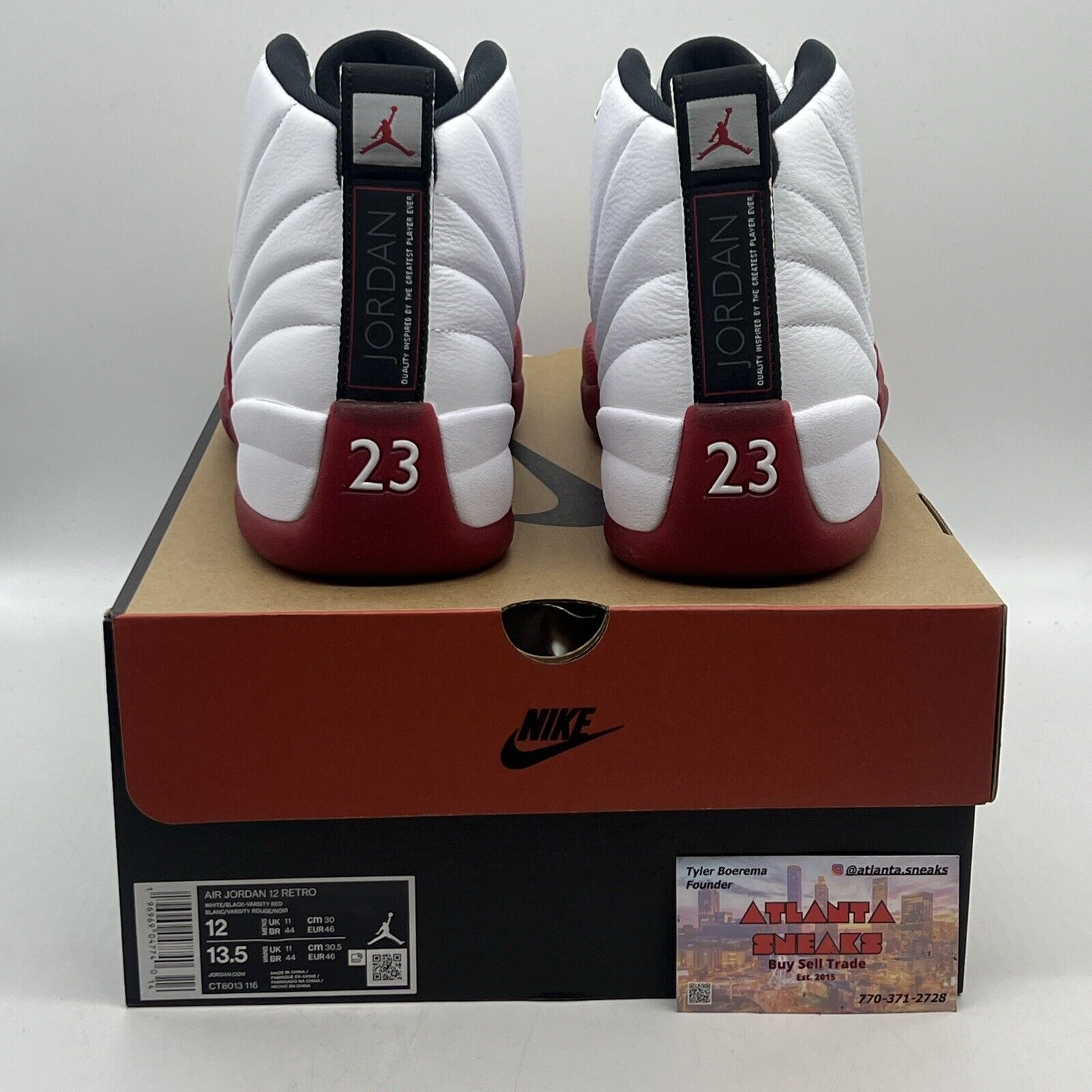 Size 12 - Jordan 12 Retro 2023 Mid Cherry Brand New Og All