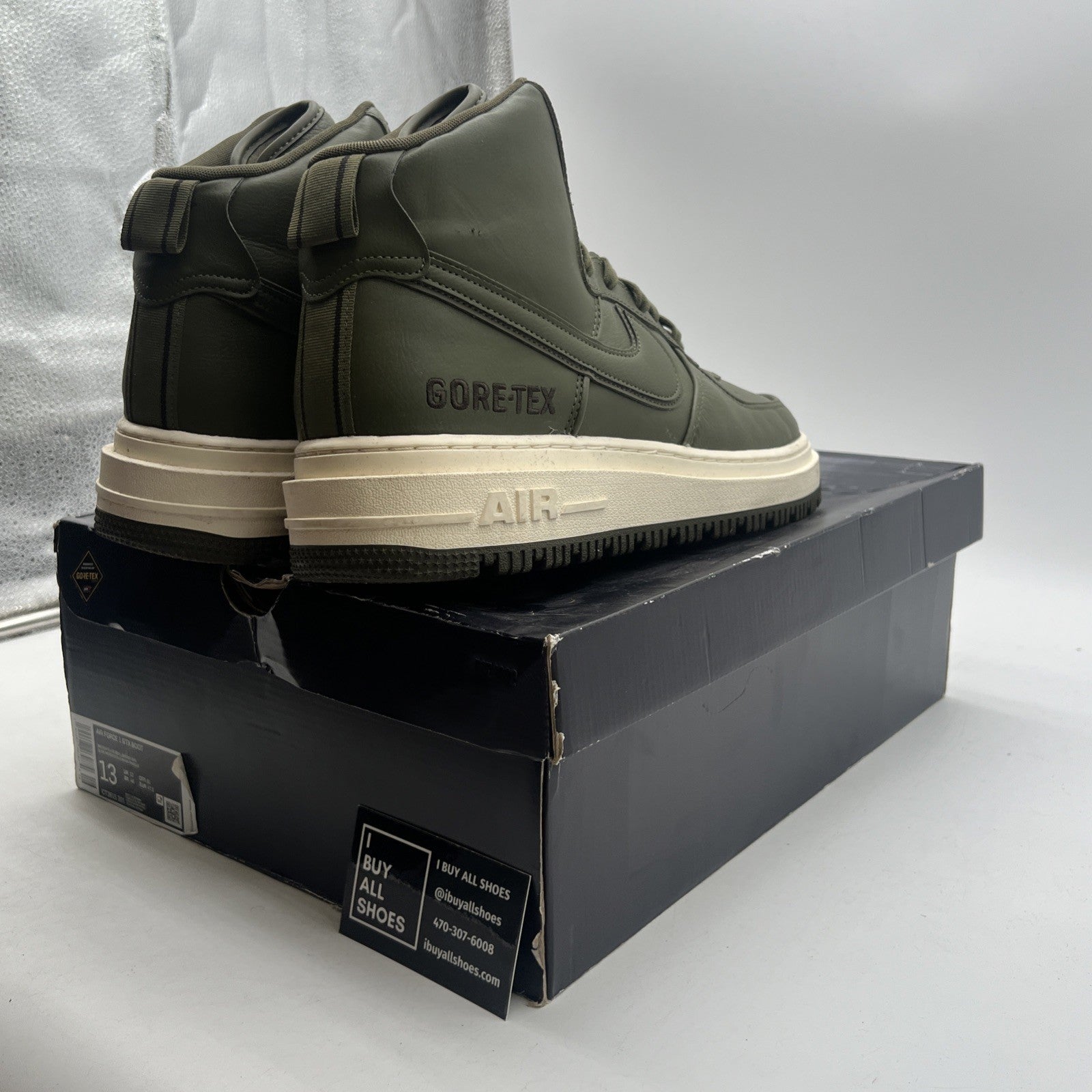 Size 13 - Nike Air Force 1 High Gore-Tex 2020 Olive (CT2815-201)