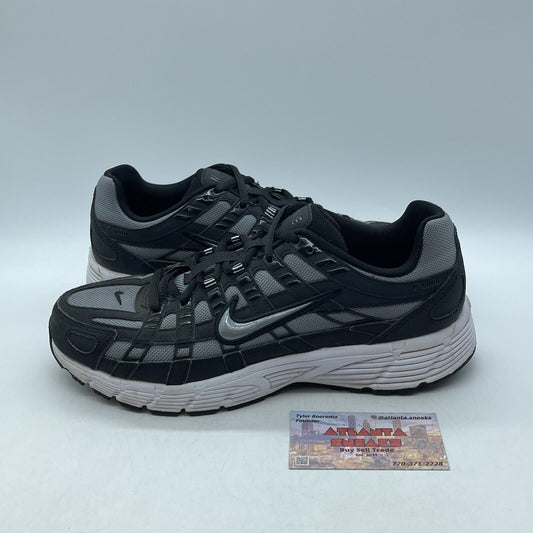 Size 8 - Nike P-6000 Cool Grey Black White Suede Leather (CD6404-003)