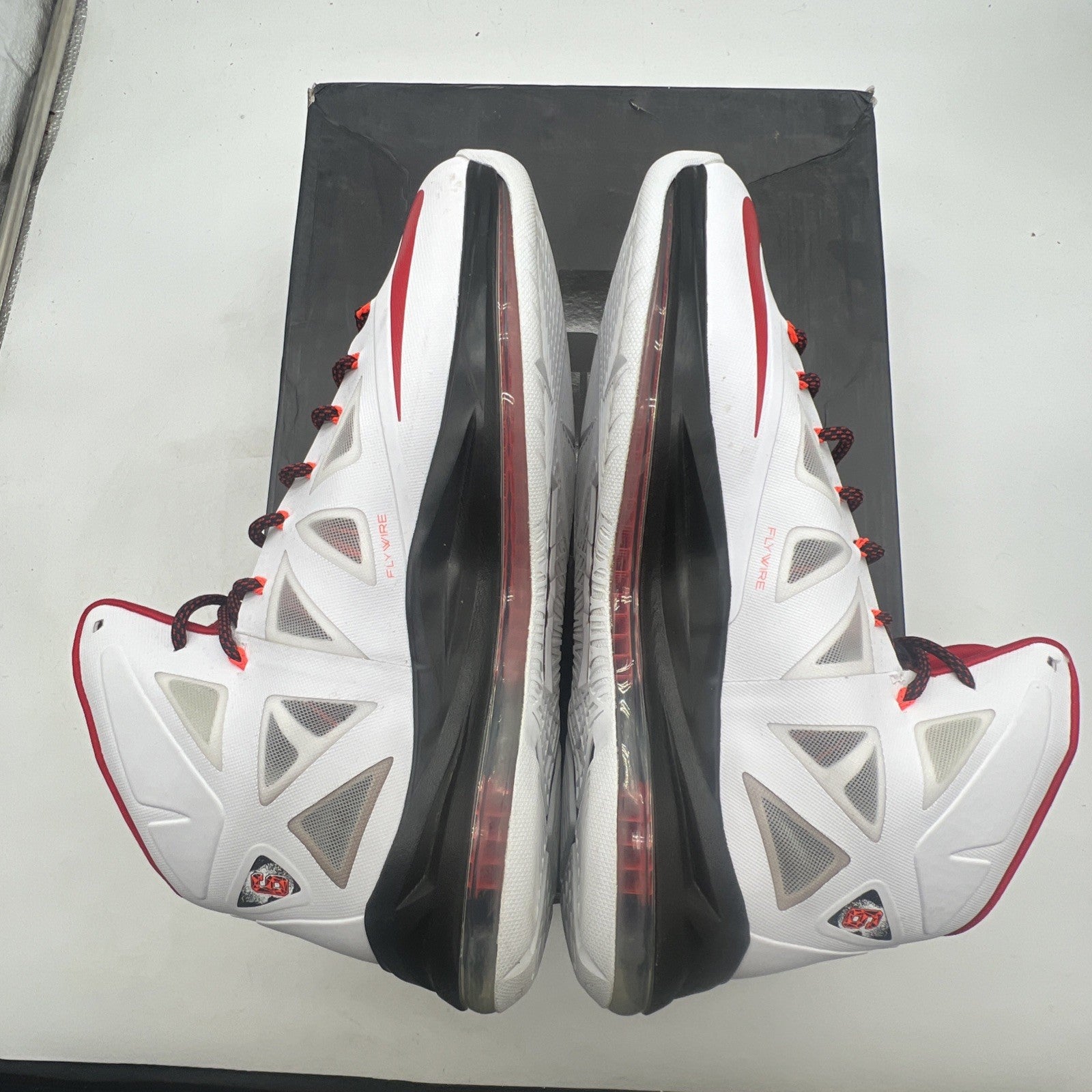 Size 13 - Nike LeBron 10 Heat Home (541100-100)