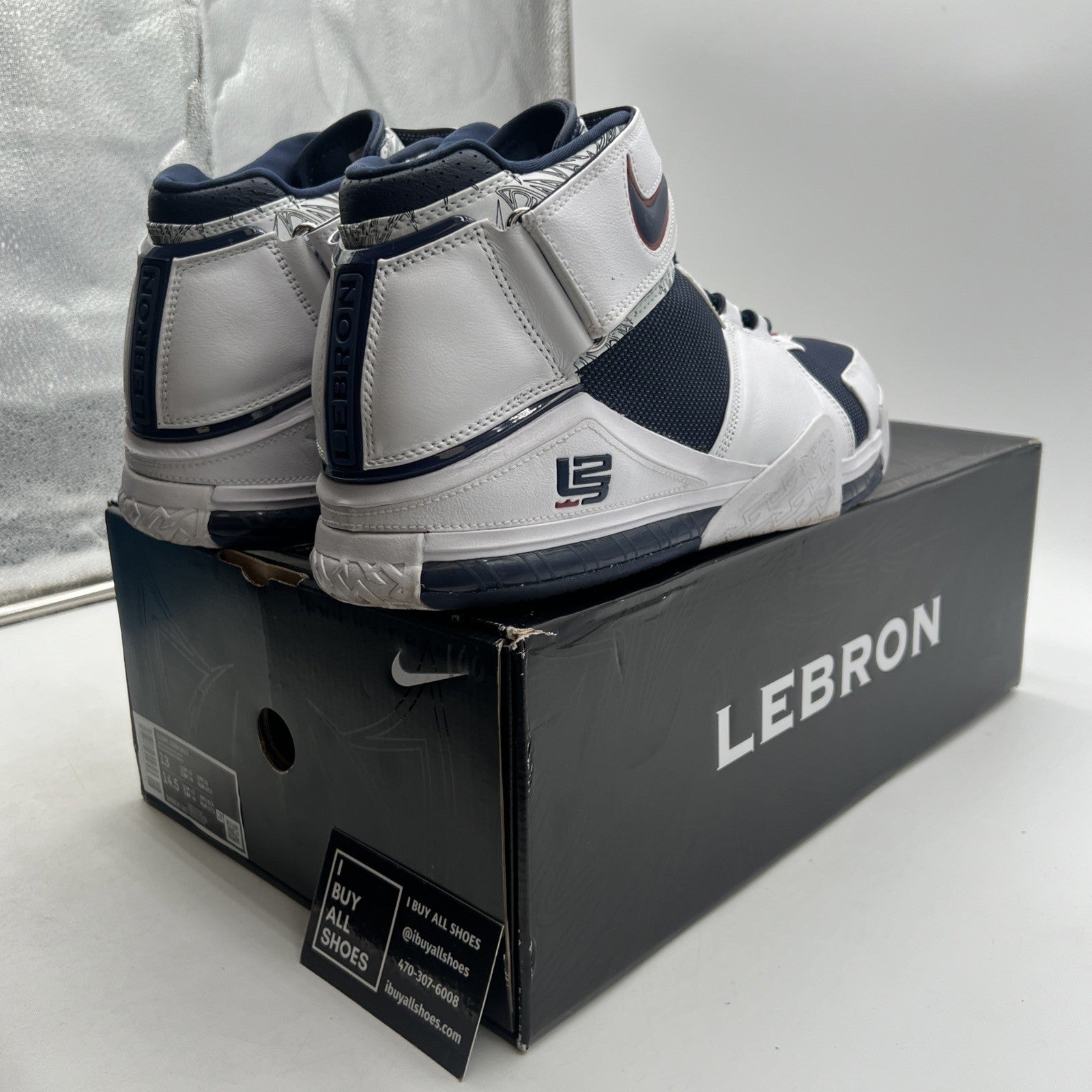 Size 13 - Nike Zoom LeBron 2 Retro 2022 USA (DR0826-100)