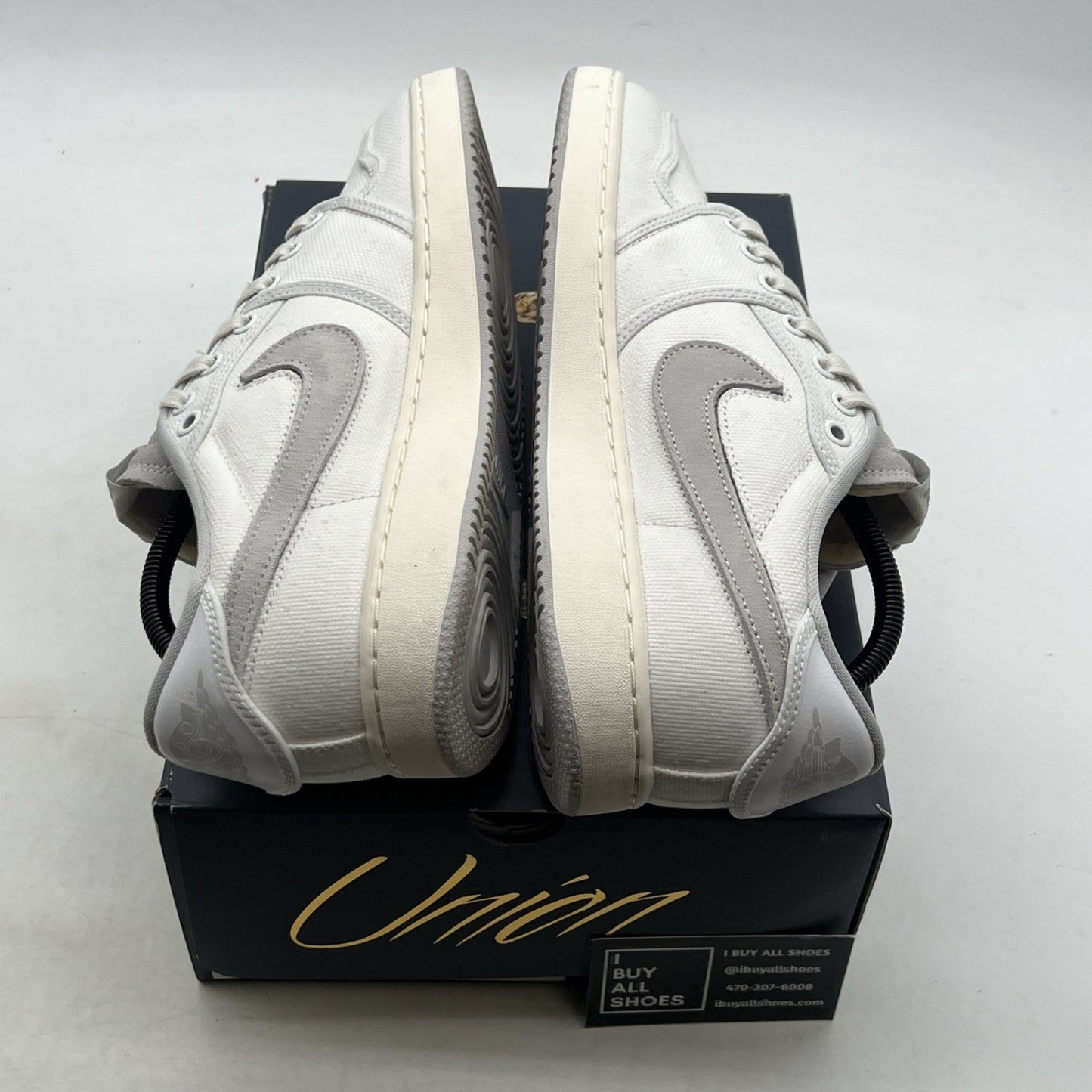 Size 9.5 - Jordan 1 KO x Union LA Low White Neutral Grey (DO8912-101)