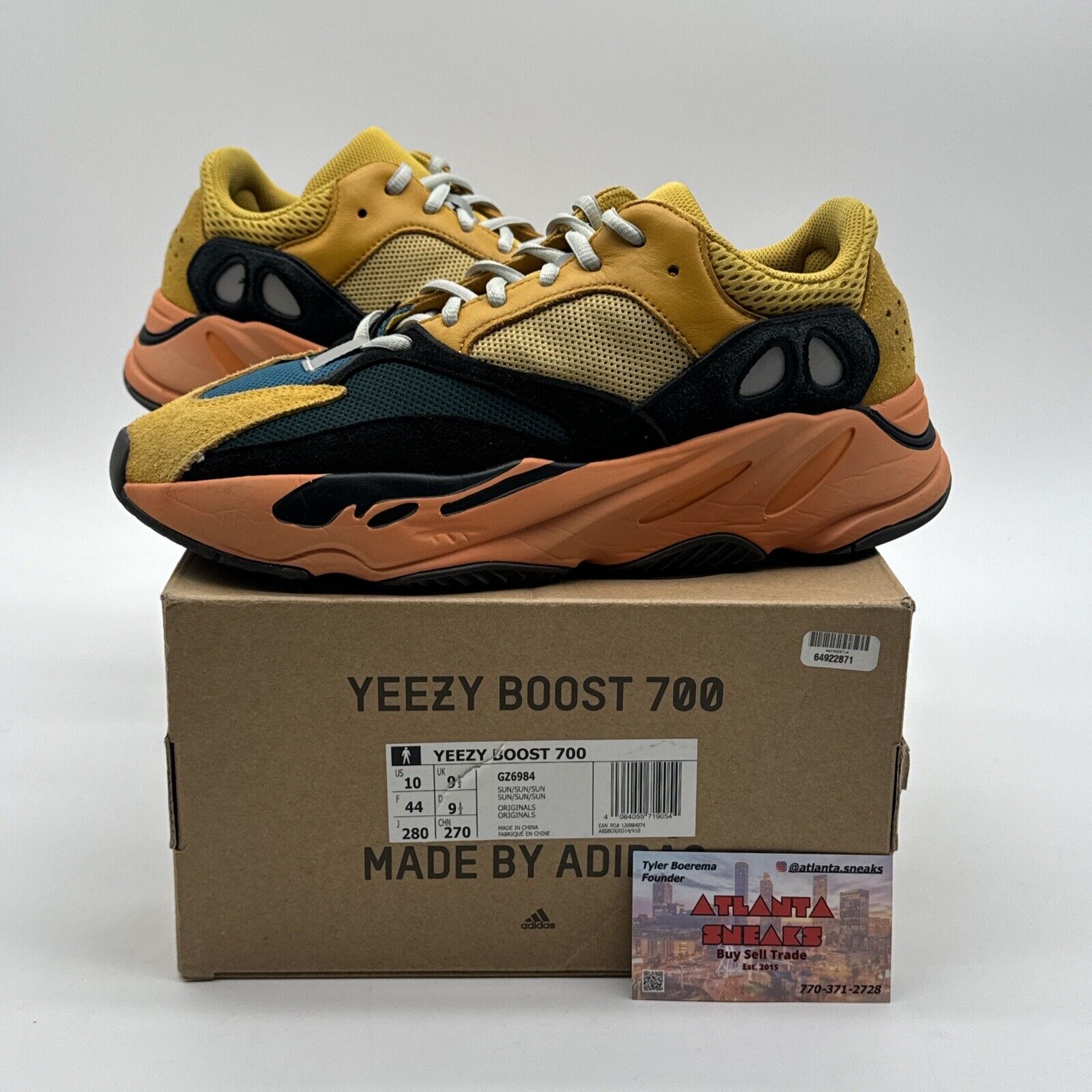 Size 10 - Yeezy Boost 700 Sun Orange Yellow Bright Fun Colors Boost Kanye Westtt