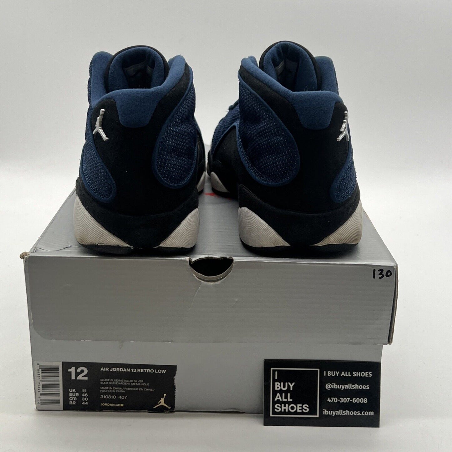 Size 12 - Air Jordan 13 Retro 2017 Low Brave Blue (310810-407)