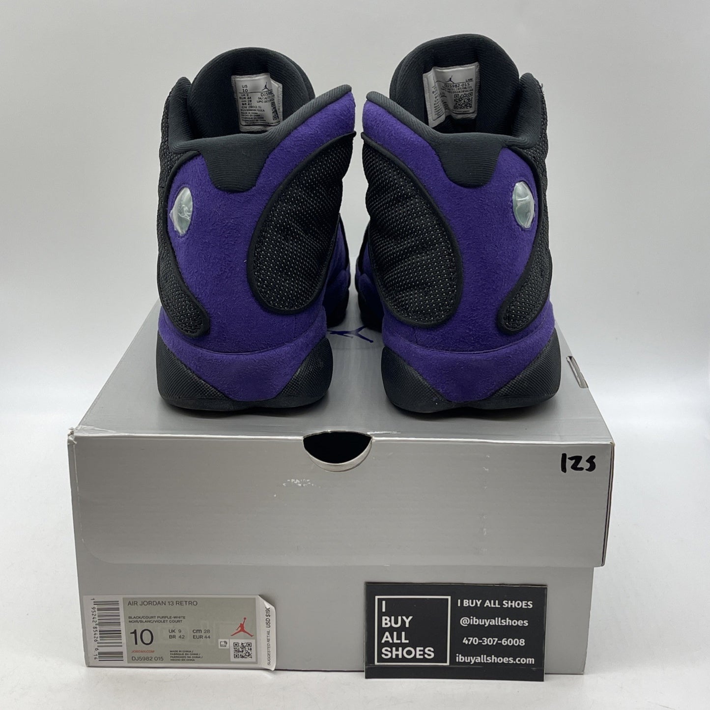 Size 10 - Jordan 13 Retro Court Purple Black Suede Leather (DJ5982-015)