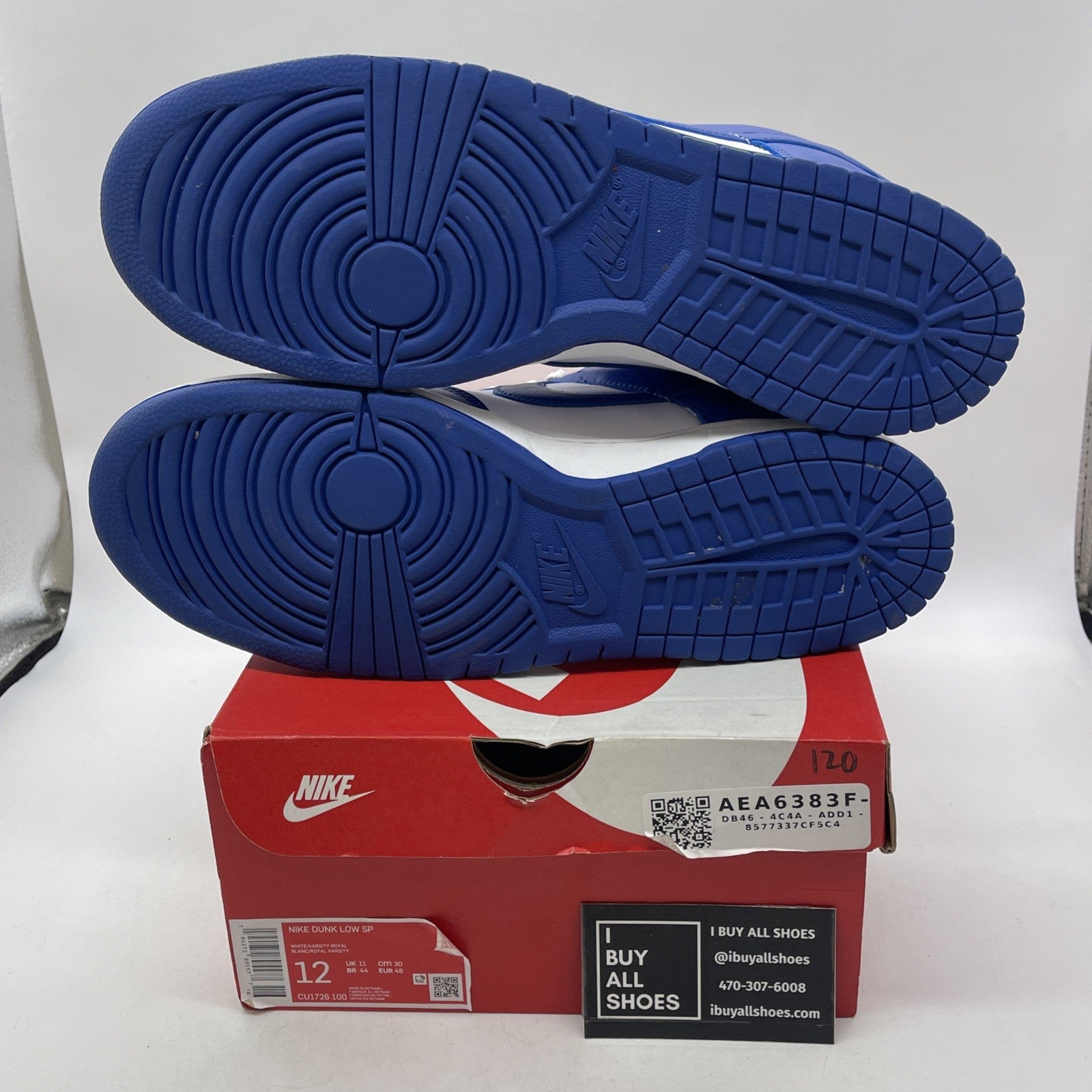 Size 12 - Nike Dunk Low Retro SP Kentucky 2020 (CU1726-100)