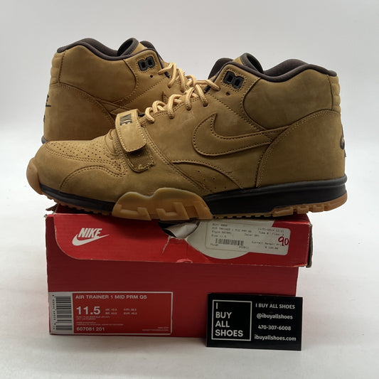 Size 11.5 - Nike Air Trainer 1 Prm Qs Mid Flax (607081-201)