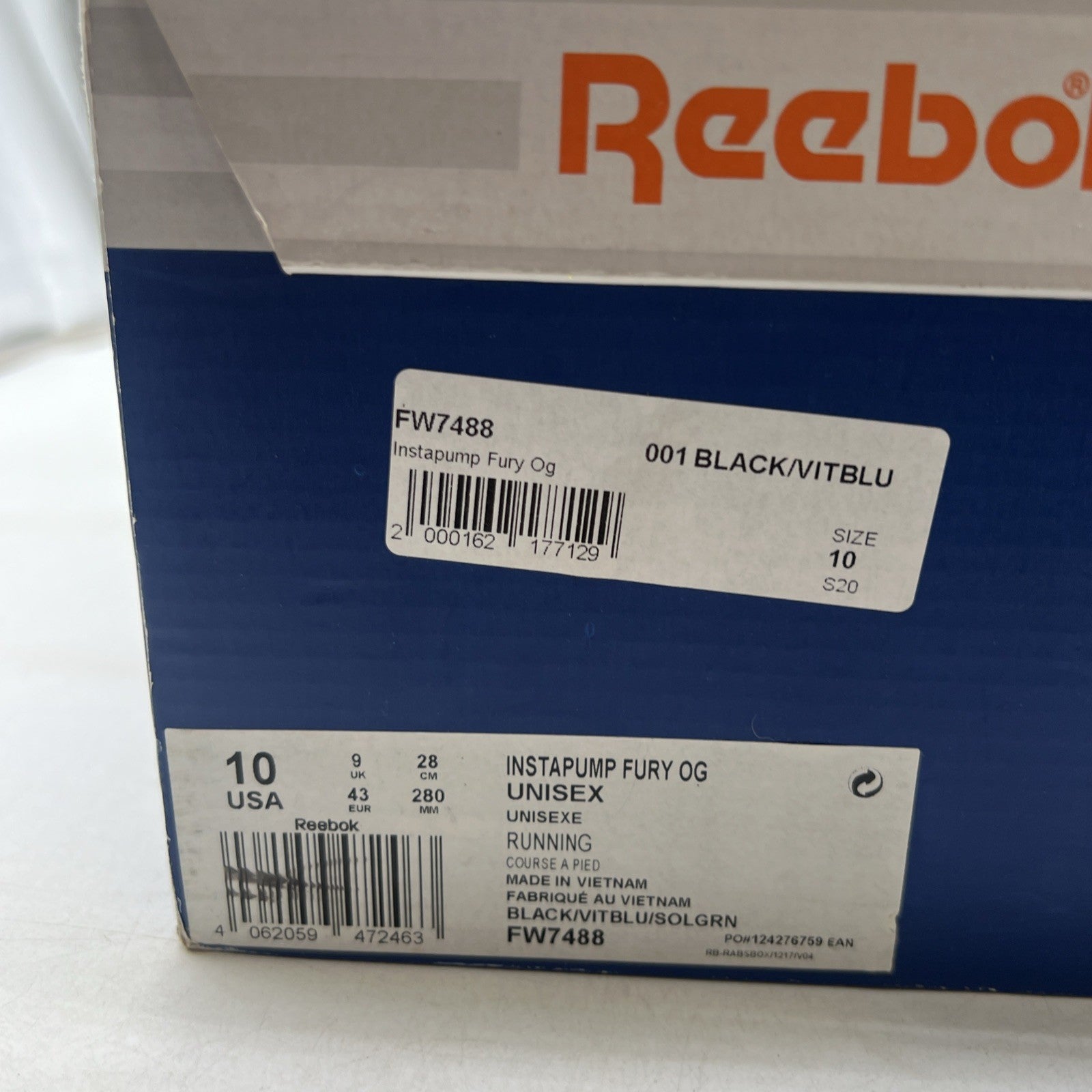 Size 10 - Reebok Awake NY x InstaPump Fury Solar (FW7488)