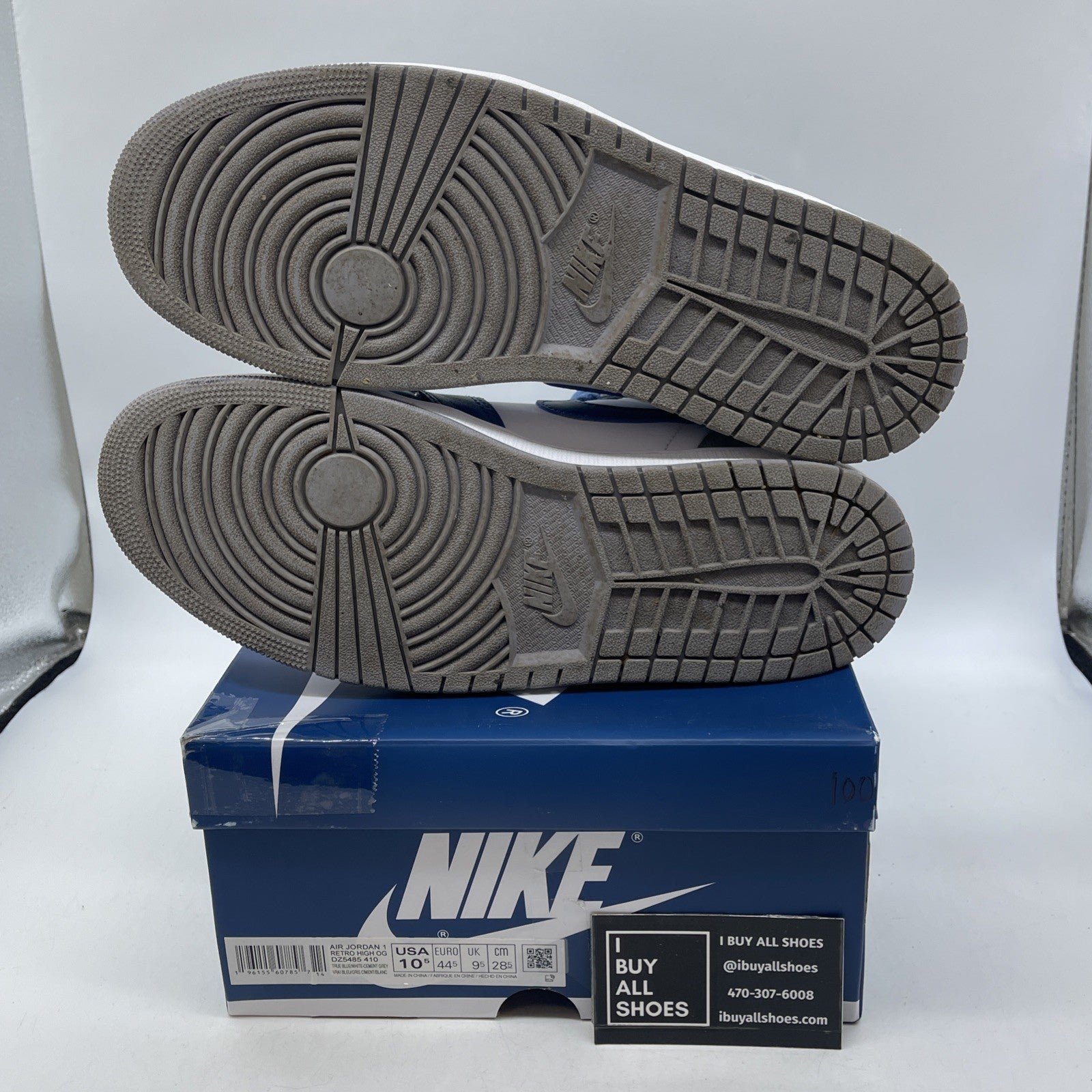 Size 10.5 - Air Jordan 1 Retro OG High True Blue (DZ5485-410)