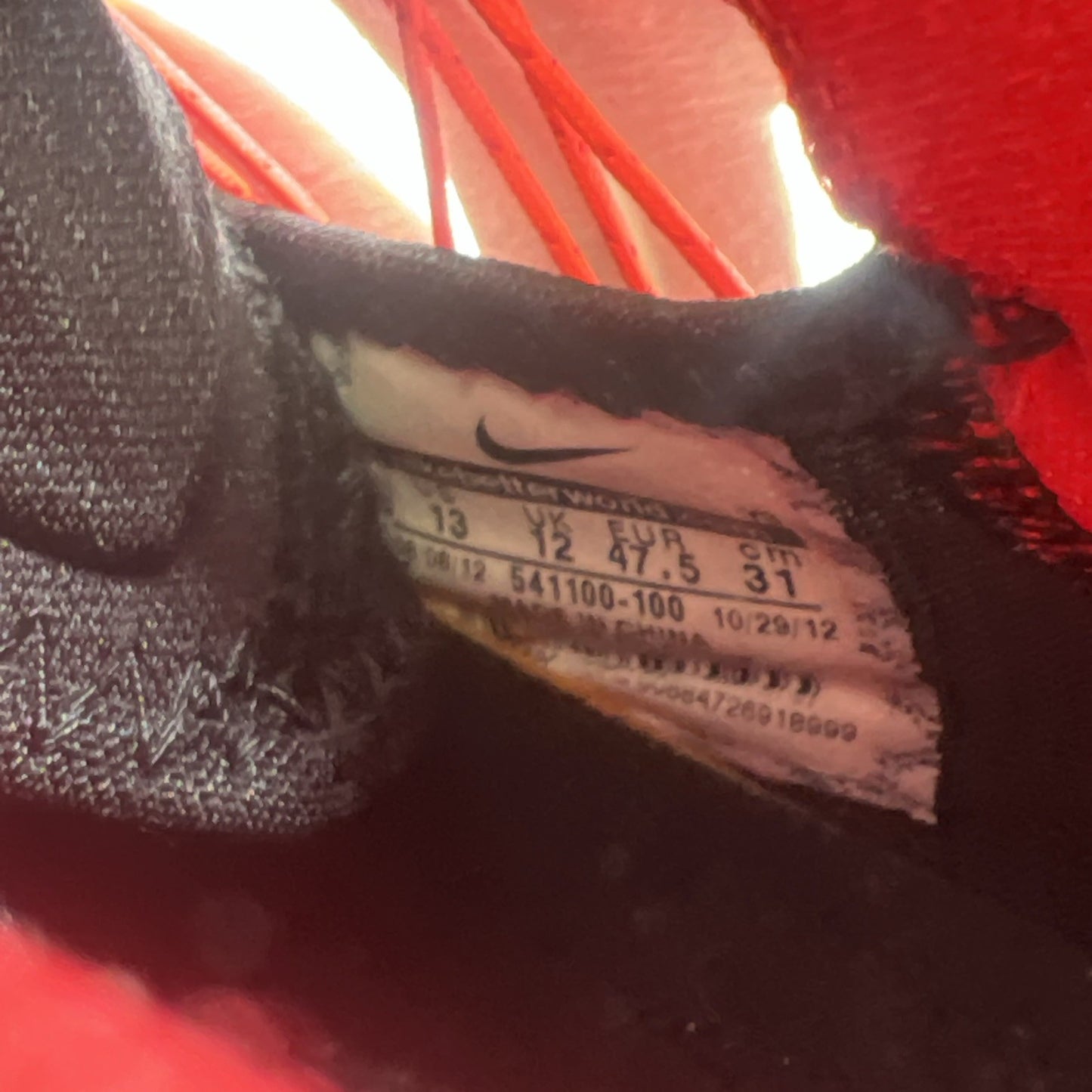 Size 13 - Nike LeBron 10 Heat Home (541100-100)