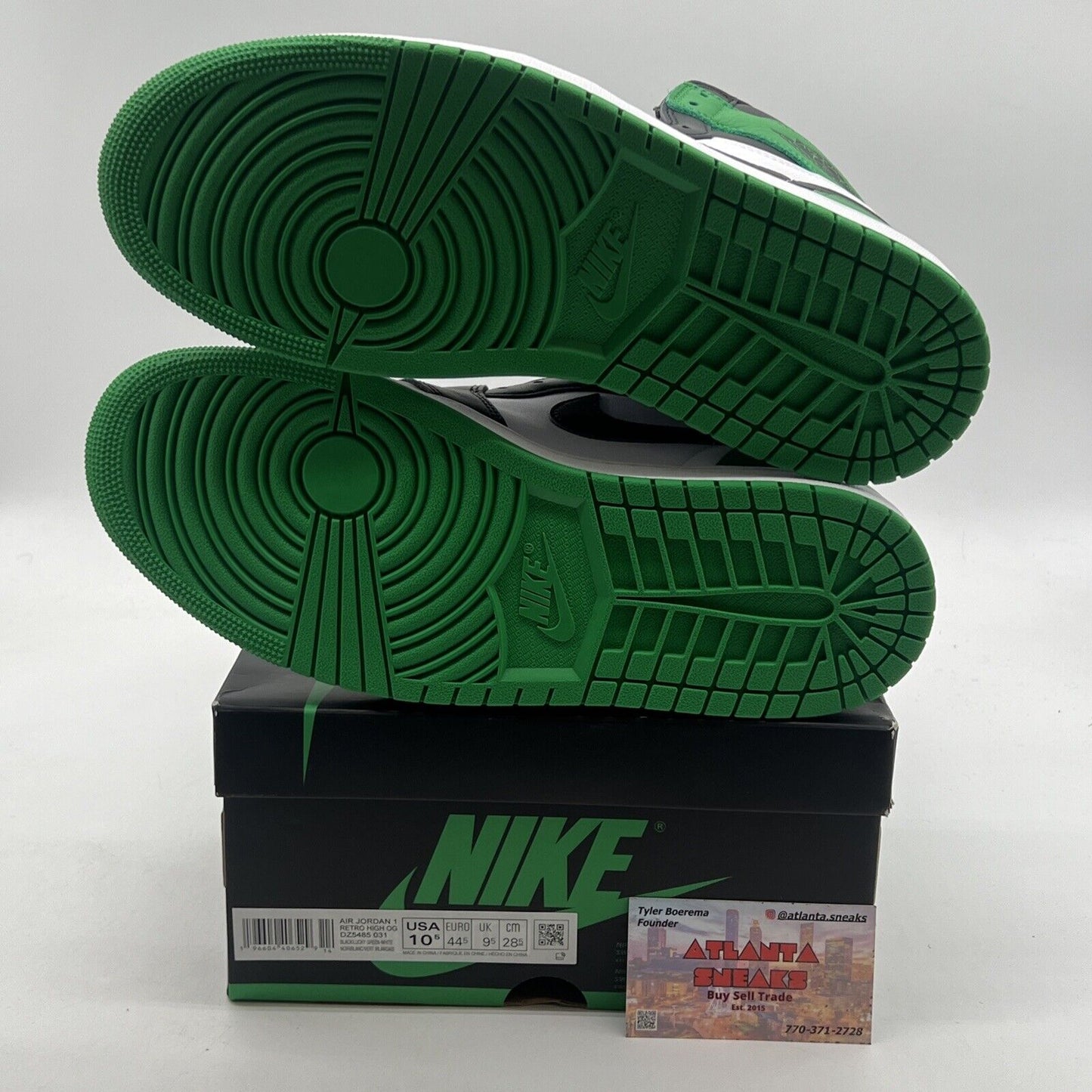 Size 10.5 - Air Jordan 1 Retro OG High Lucky Green (DZ5485-031)