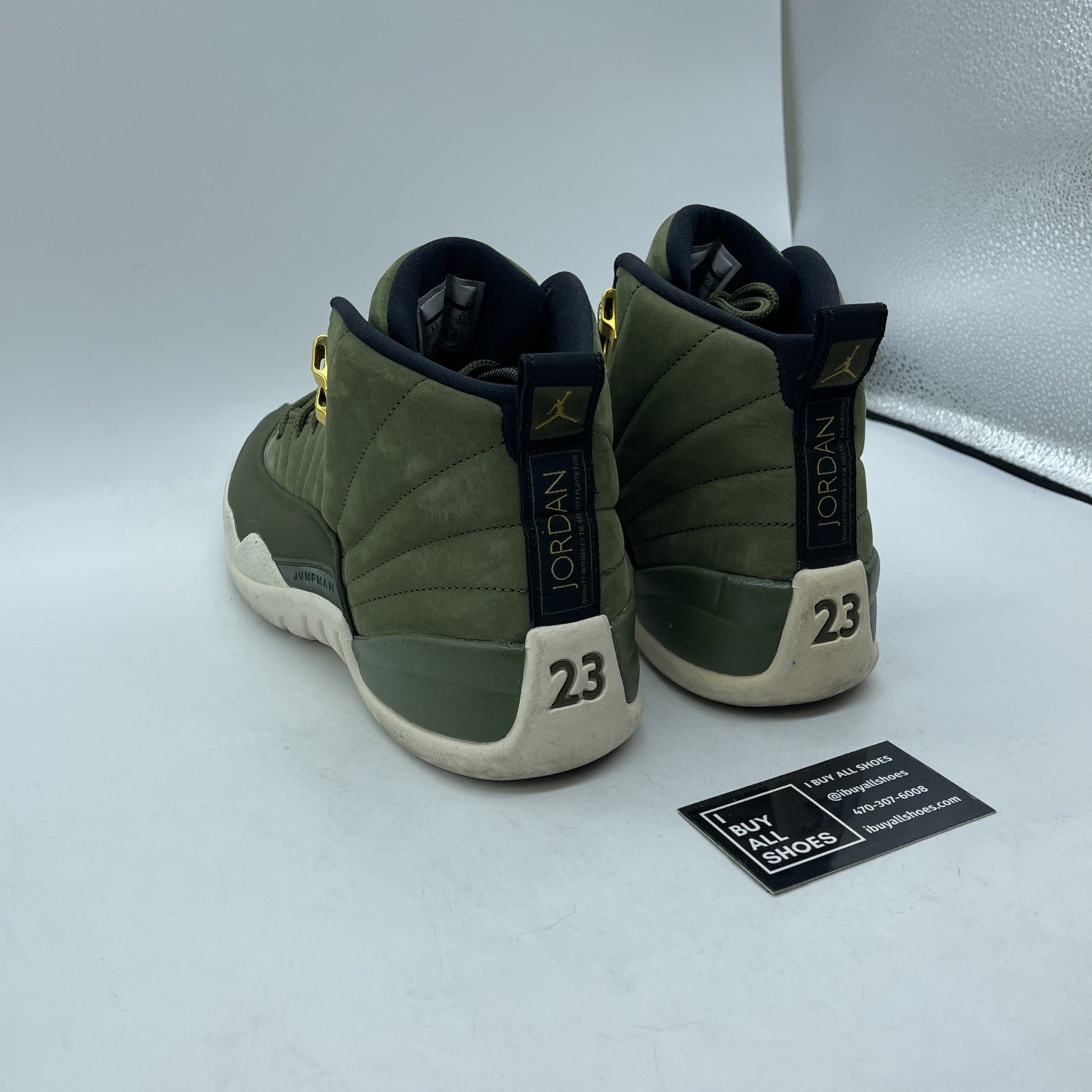 Size 9.5 - Air Jordan 12 Retro CP3 Class of 2003 Green Suede (130690-301)