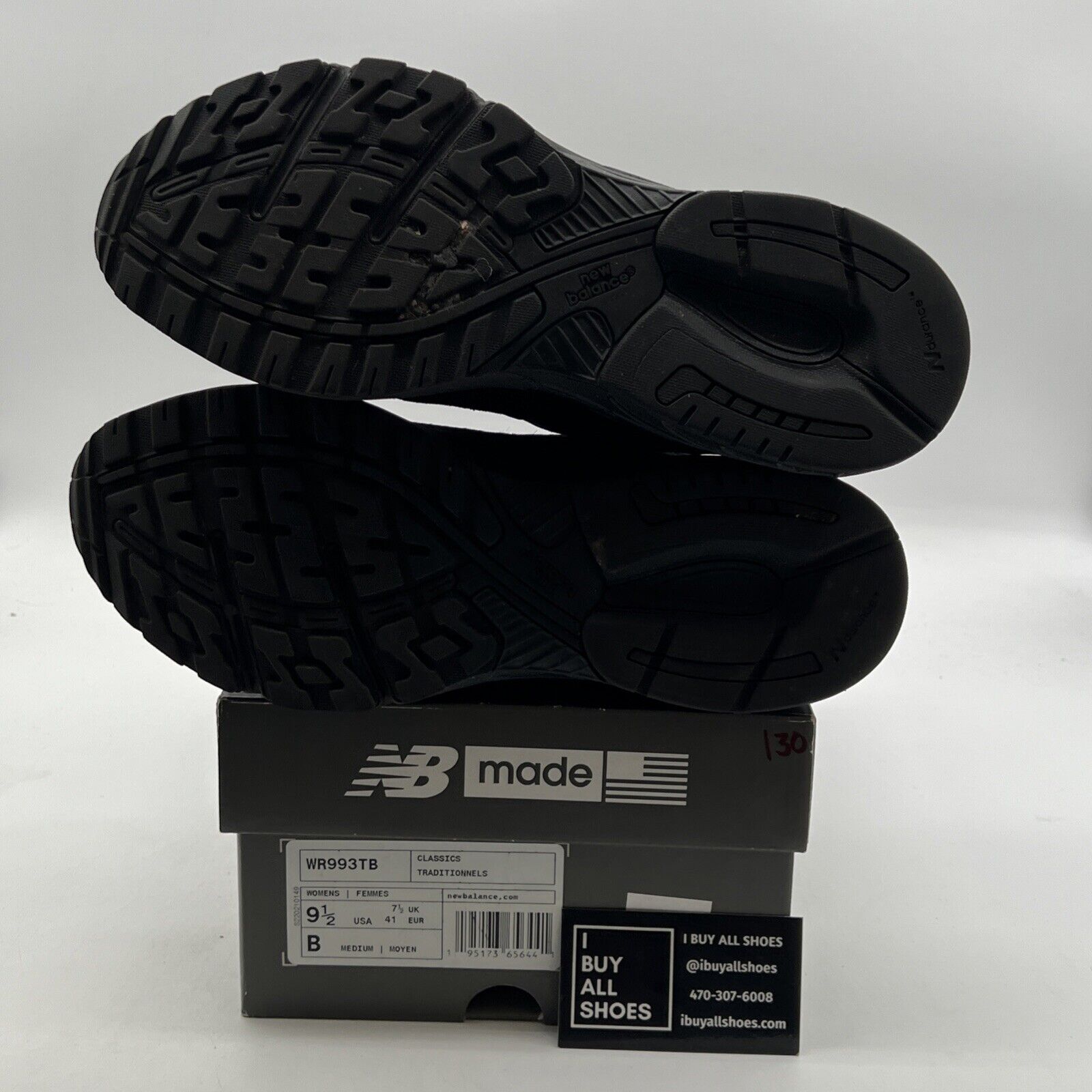 Size 9.5 - New Balance 993 Made in USA Triple Black W (WR993TB)