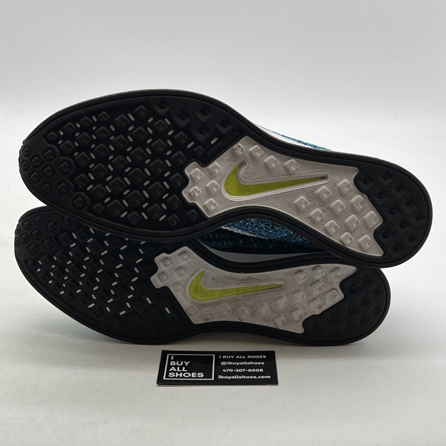 Size 12 - Nike Flyknit Racer Blue Glow (526628-402)