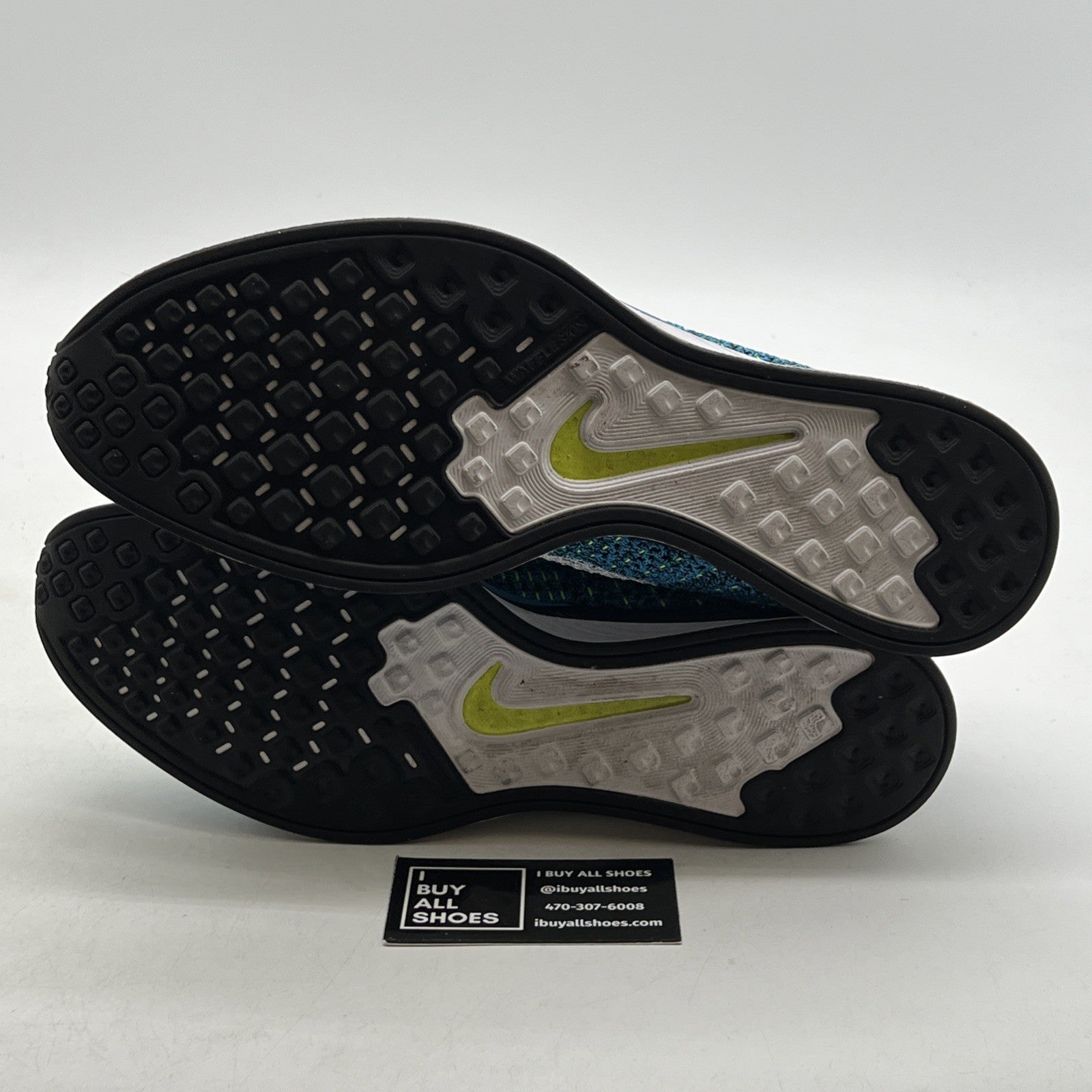 Size 12 - Nike Flyknit Racer Blue Glow (526628-402)