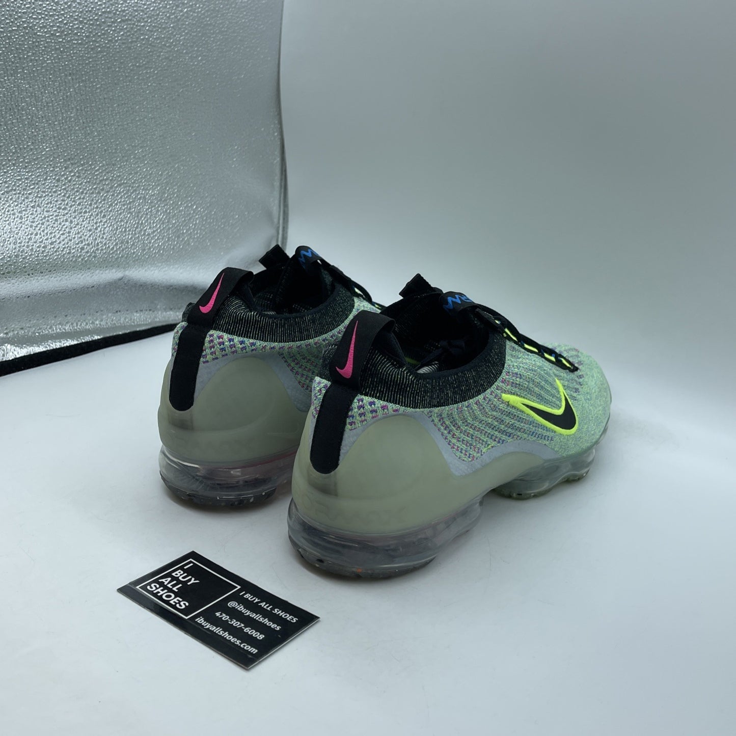 Size 14 - Nike Air VaporMax 2021 Flyknit Next Nature Volt Photo Blue DX3368-700