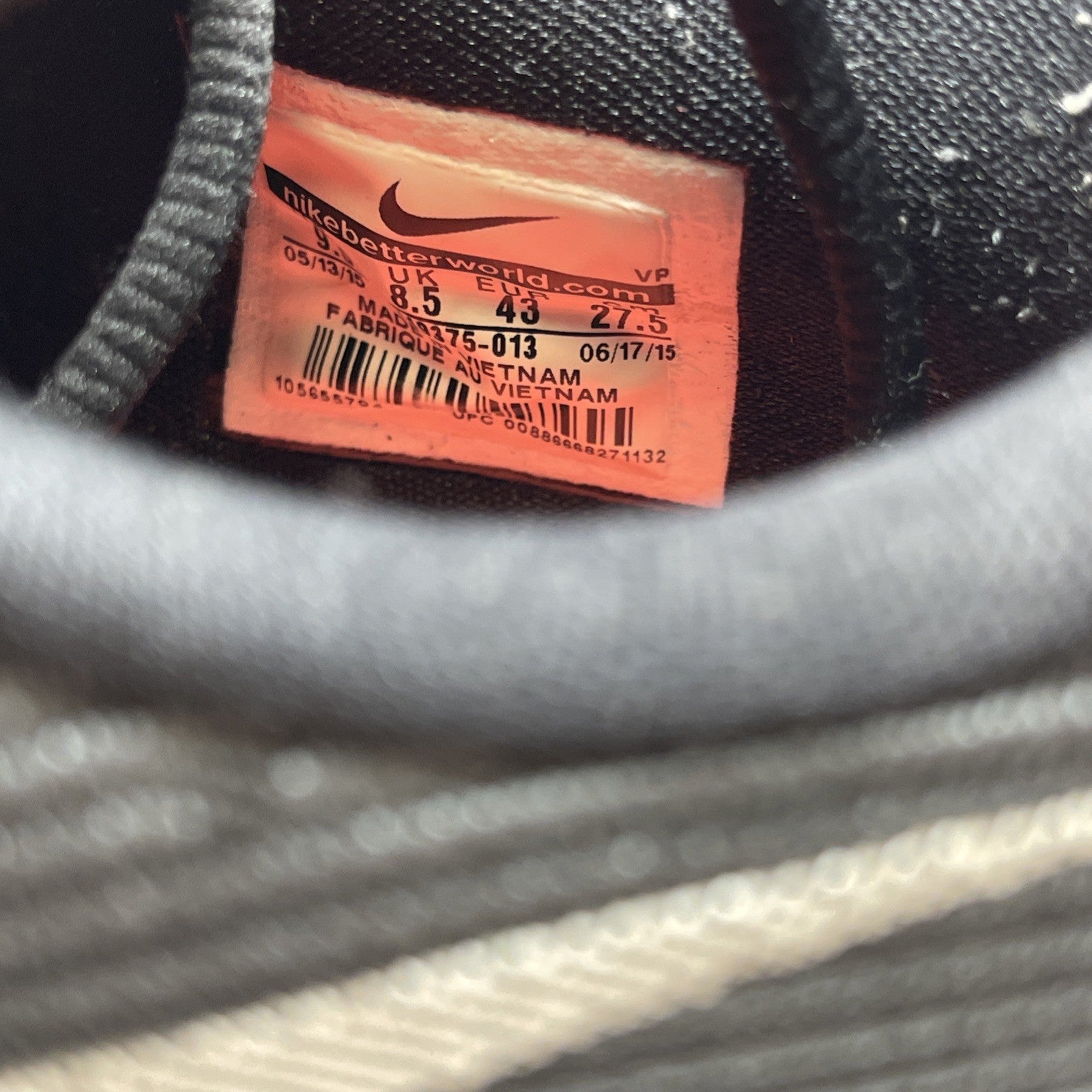 Size 9.5 - Nike KD 8 Vinary Silver Black Suede  (749375-013)