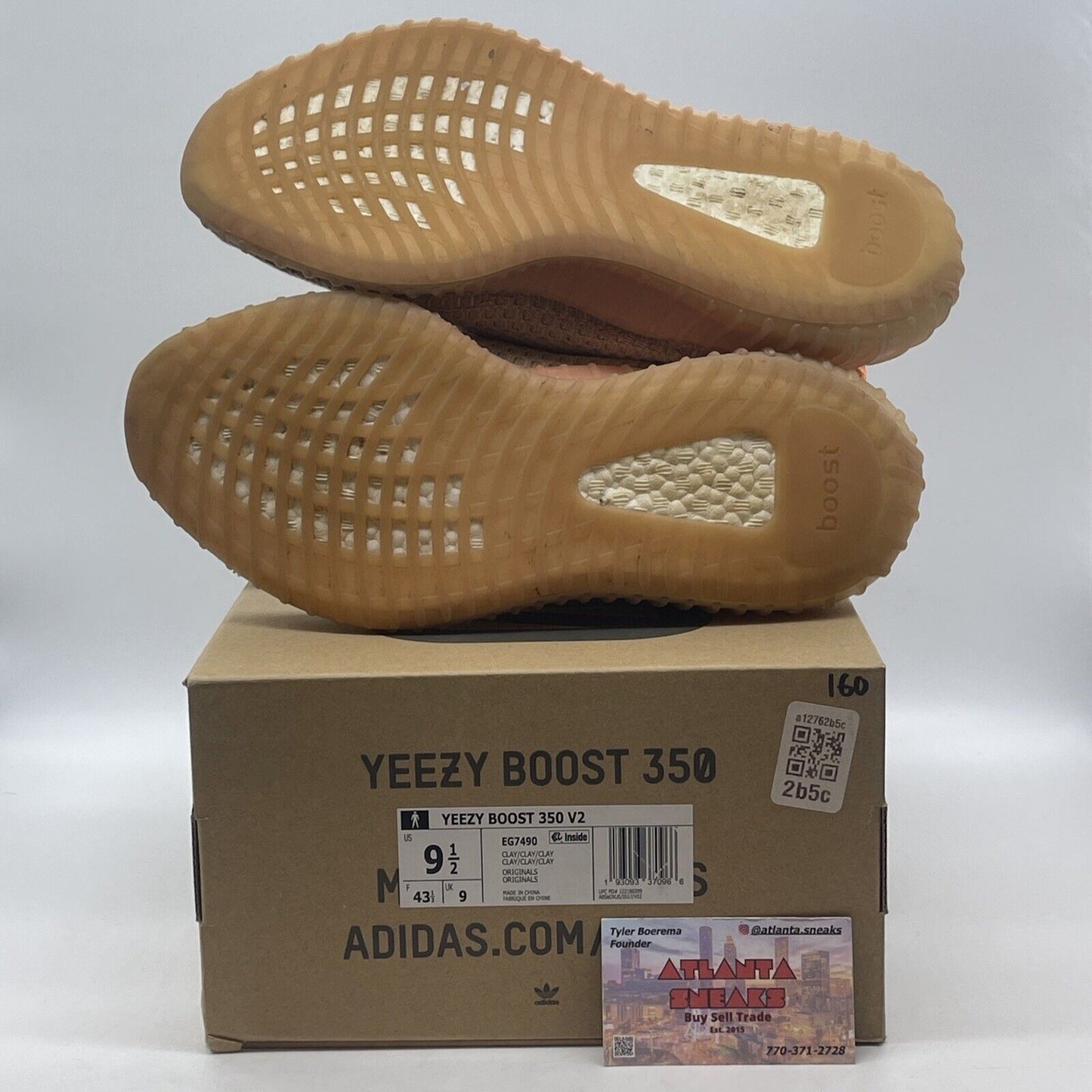 Size 9.5 - adidas Yeezy Boost 350 V2 Clay Orange (EG7490)