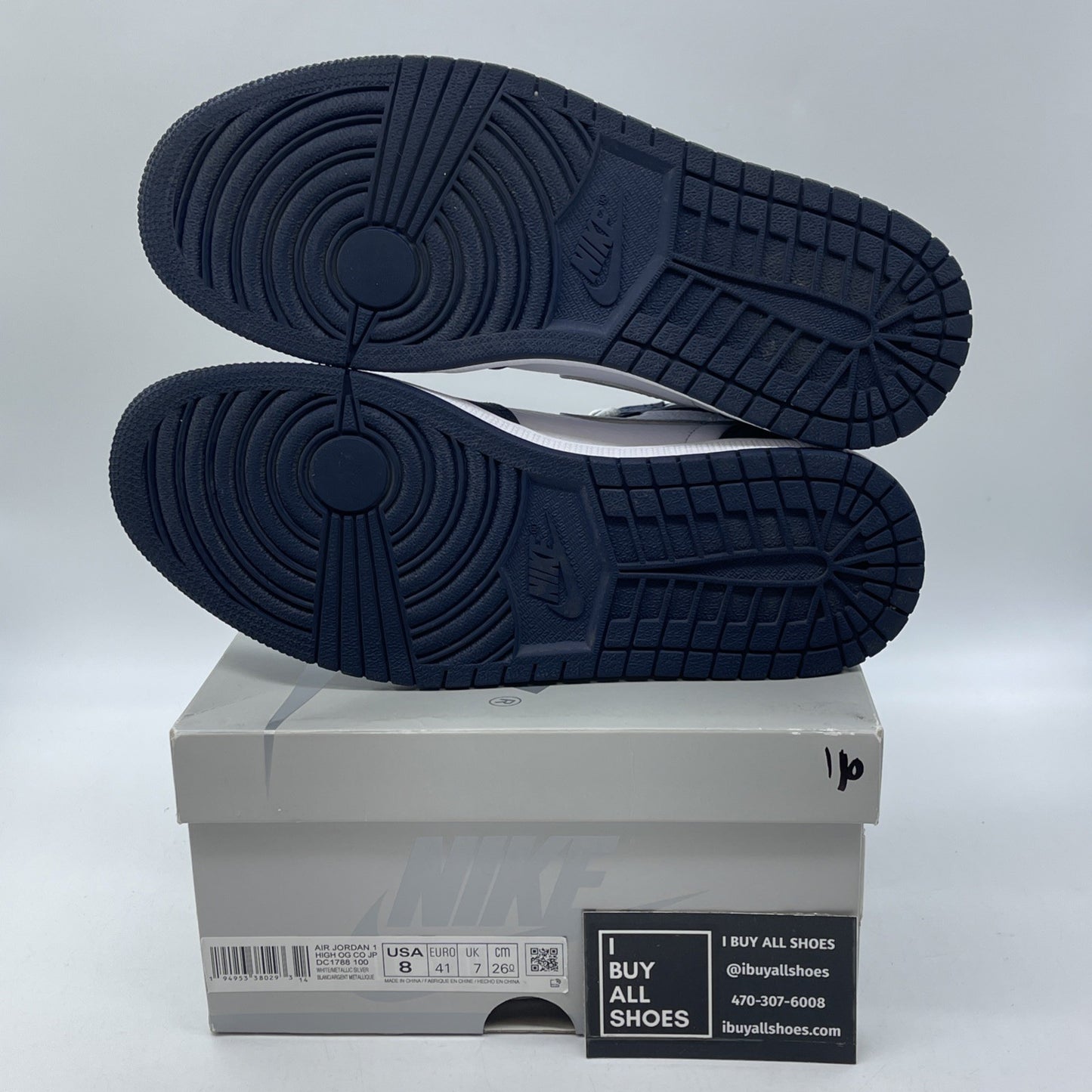 Size 8 - Jordan 1 Retro High CO.JP Midnight Navy Suede Leather (DC1788-100)