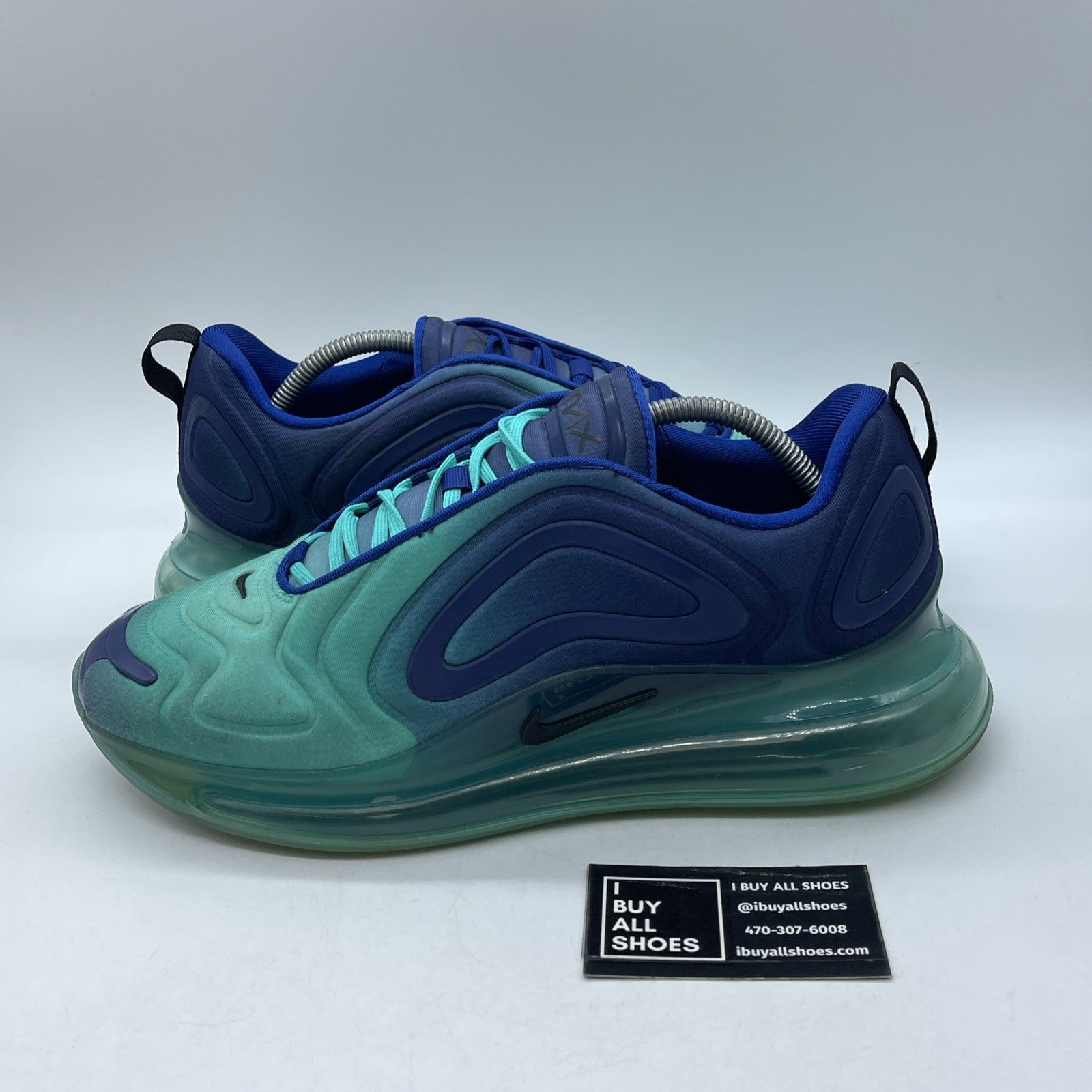 Size 11 - Nike Air Max 720 Sea Forest Blue Green Black Suede (AO2924-400)