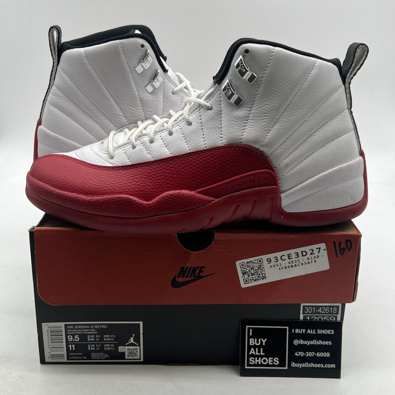 Size 9.5 - Air Jordan 12 Retro 2023 Mid Cherry (CT8013-116)