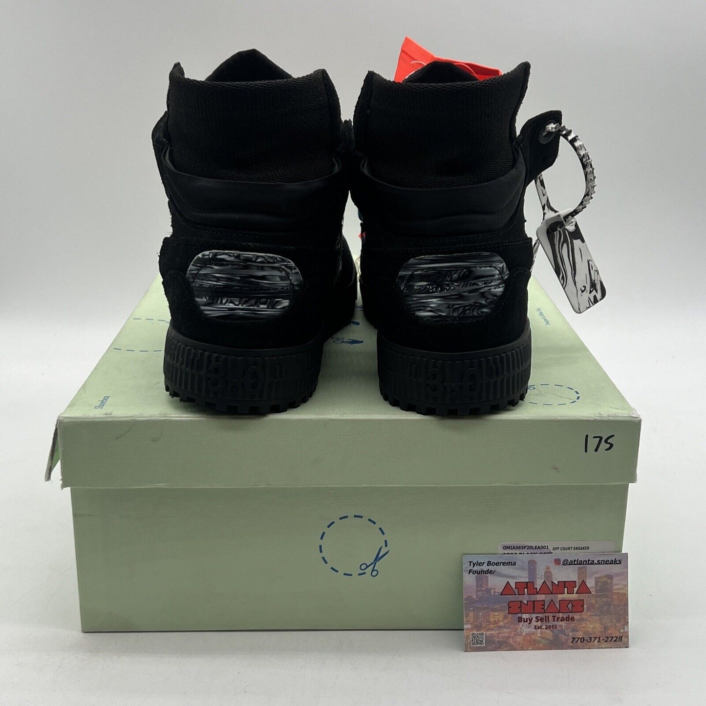 Size 11 - Off-White Off Court High Black Optical White (OMIA065F20LEA001)