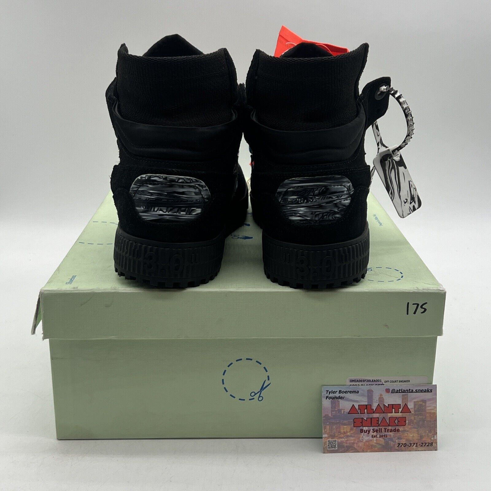 Size 11 - Off-White Off Court High Black Optical White (OMIA065F20LEA001)