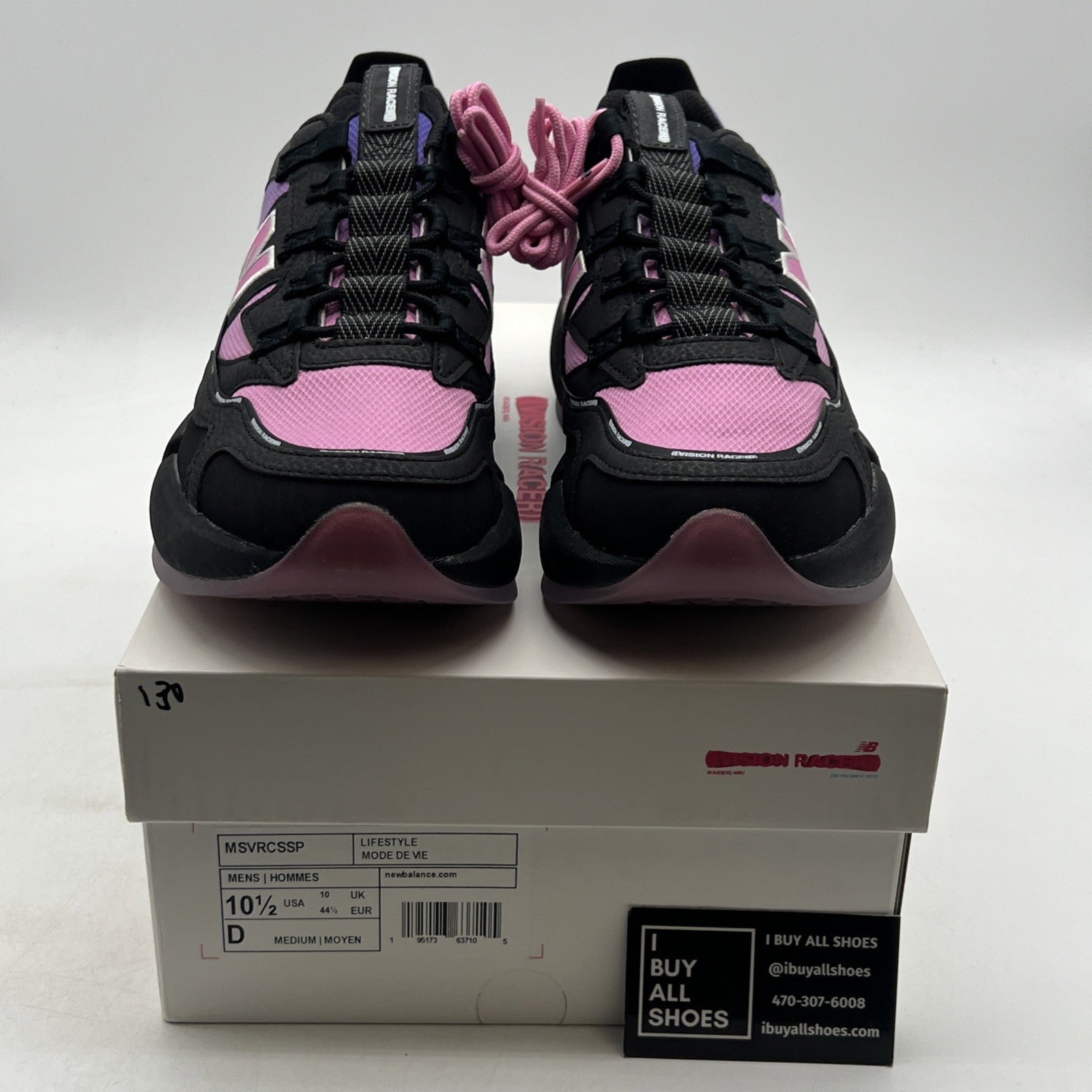 Size 10.5 - New Balance Jaden Smith x Vision Racer Sunset Chaser - Black Mirage