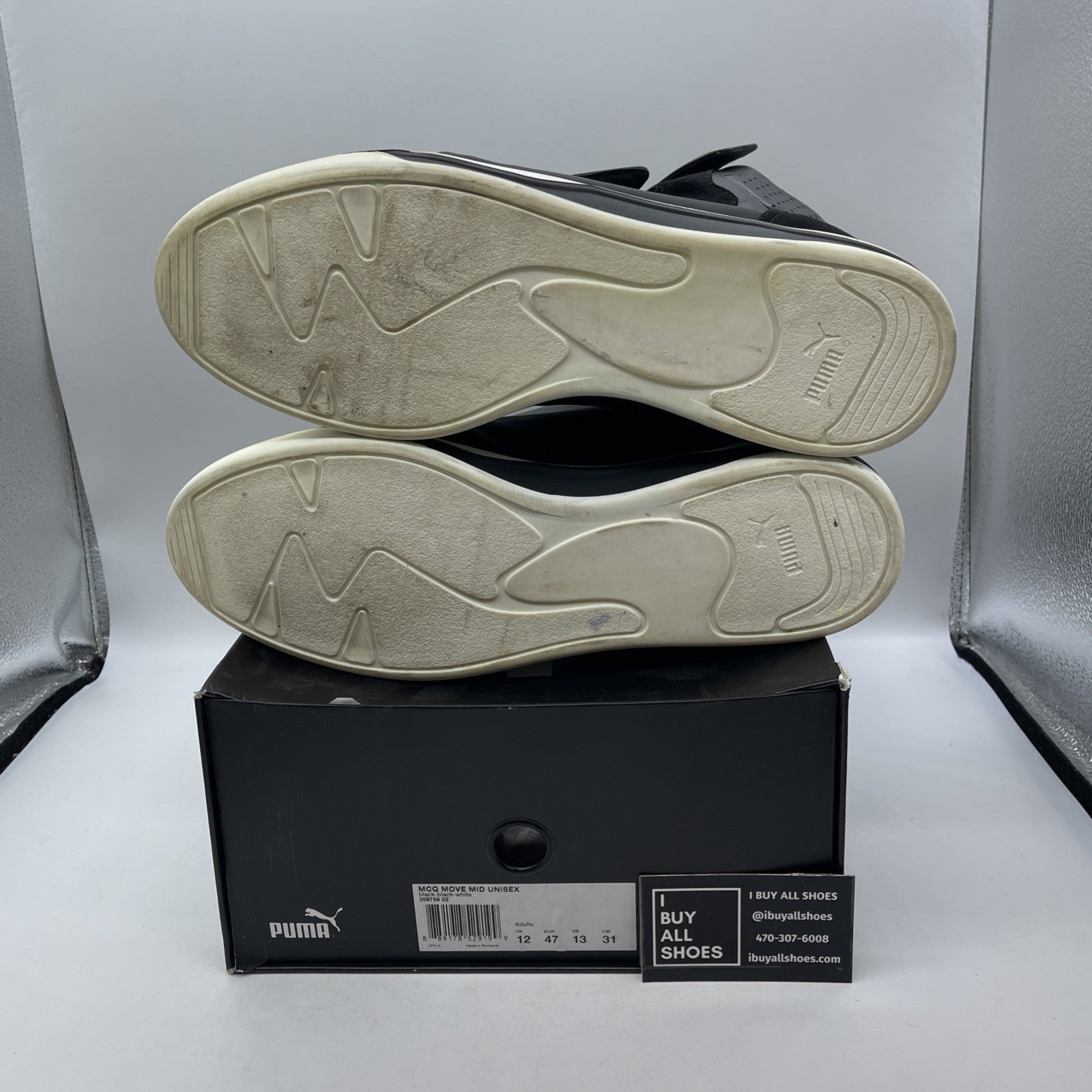 Size 13 - PUMA Move Mid x Alexander McQueen Black (359759-02)