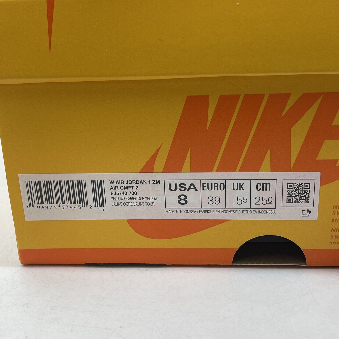 Size 8 - Air Jordan 1 High Yellow Orche Yellow White Suede (FJ5743-700)