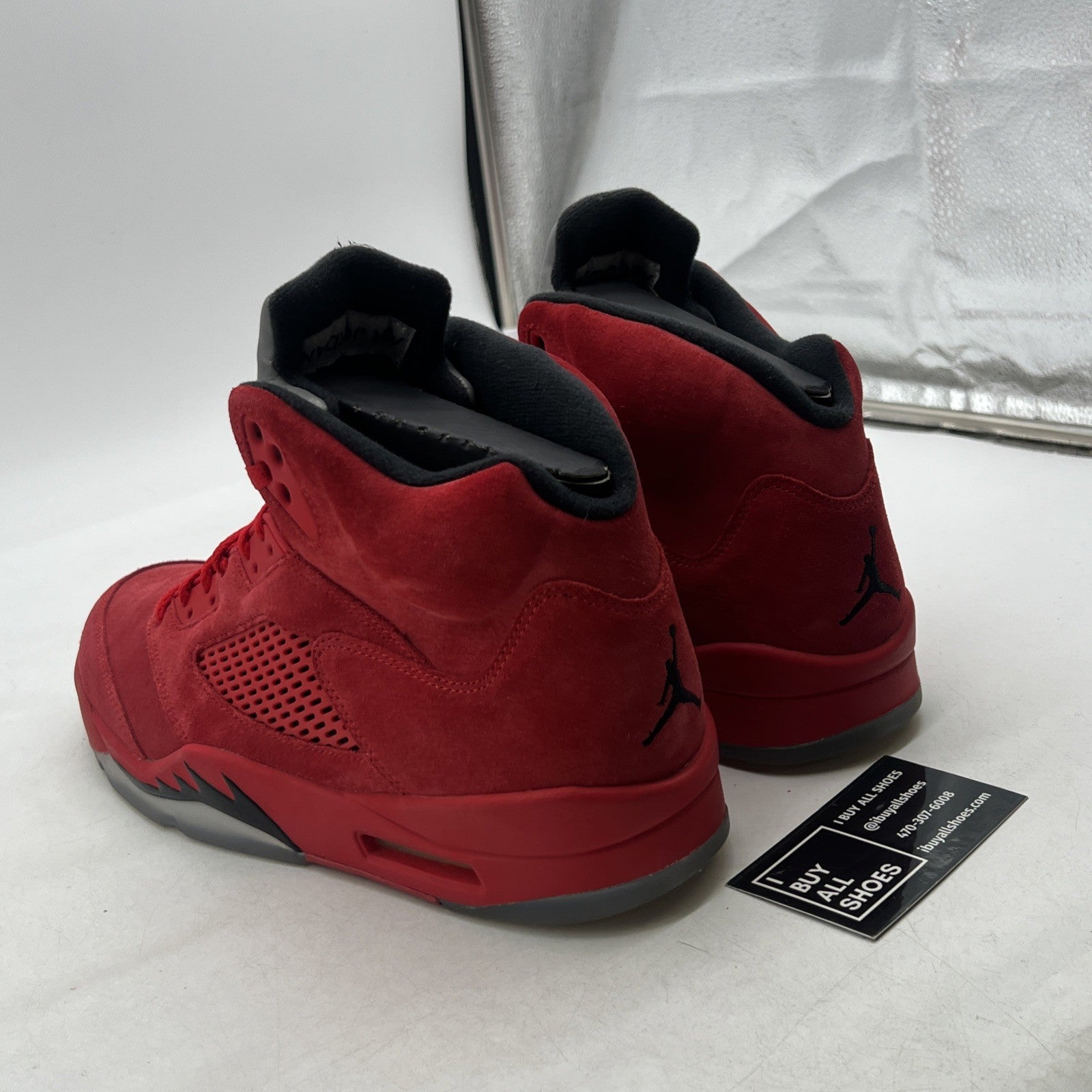Size 10.5 - Air Jordan 5 Retro Red Suede (136027-602)