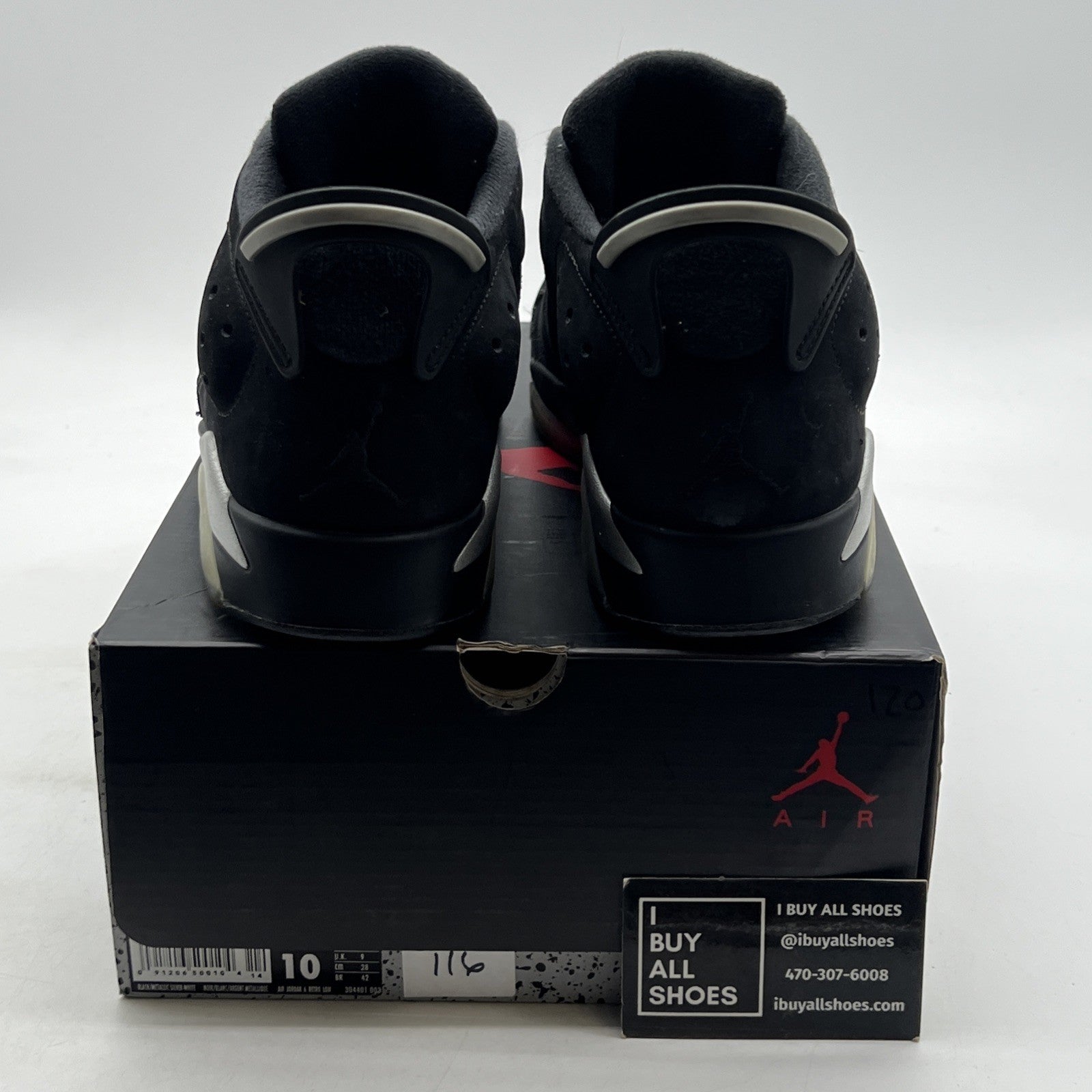 Size 10 - Air Jordan 6 Retro Low Chrome (304401-003)