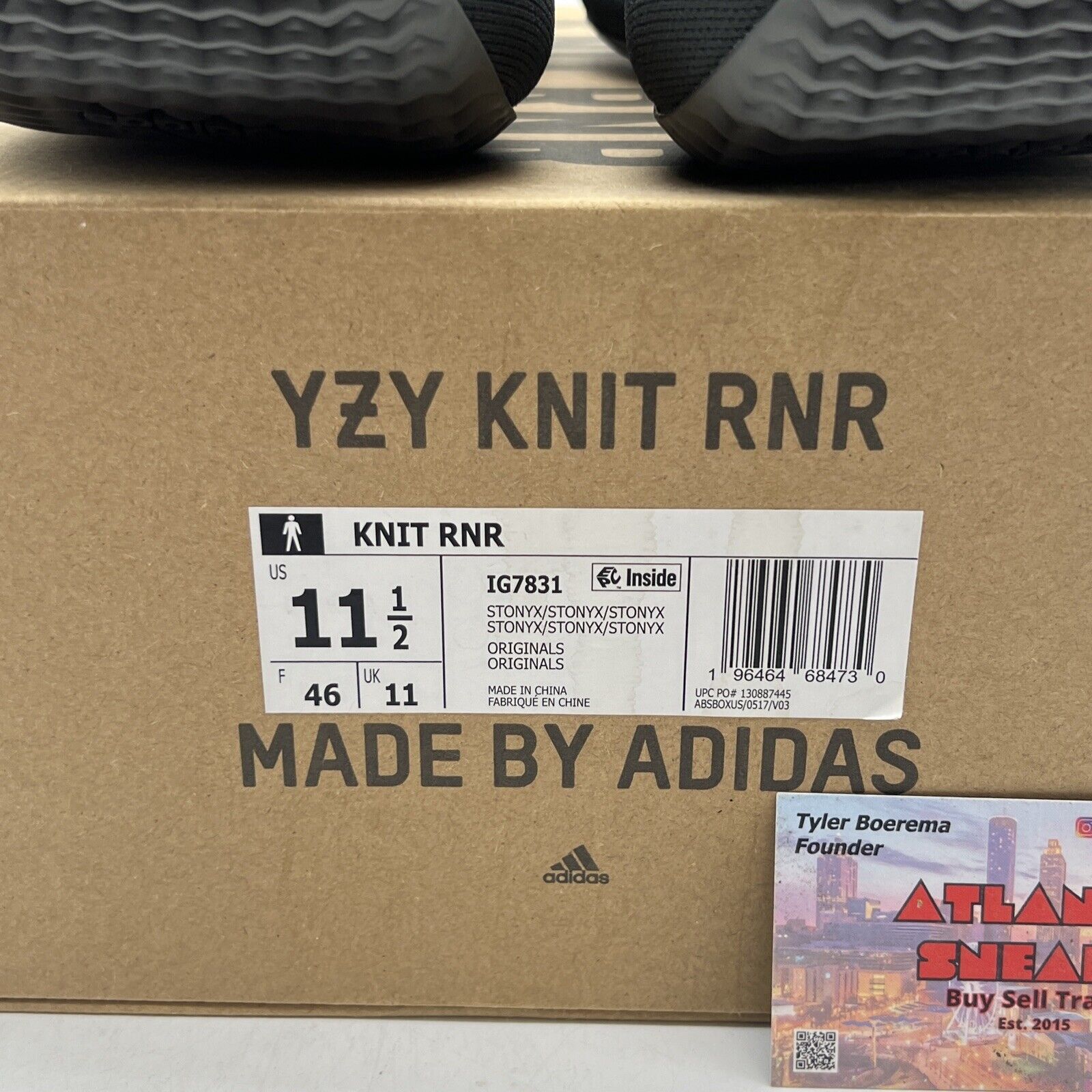 Size 11.5 - adidas Yeezy Knit Runner Stone Onyx (IG7831)