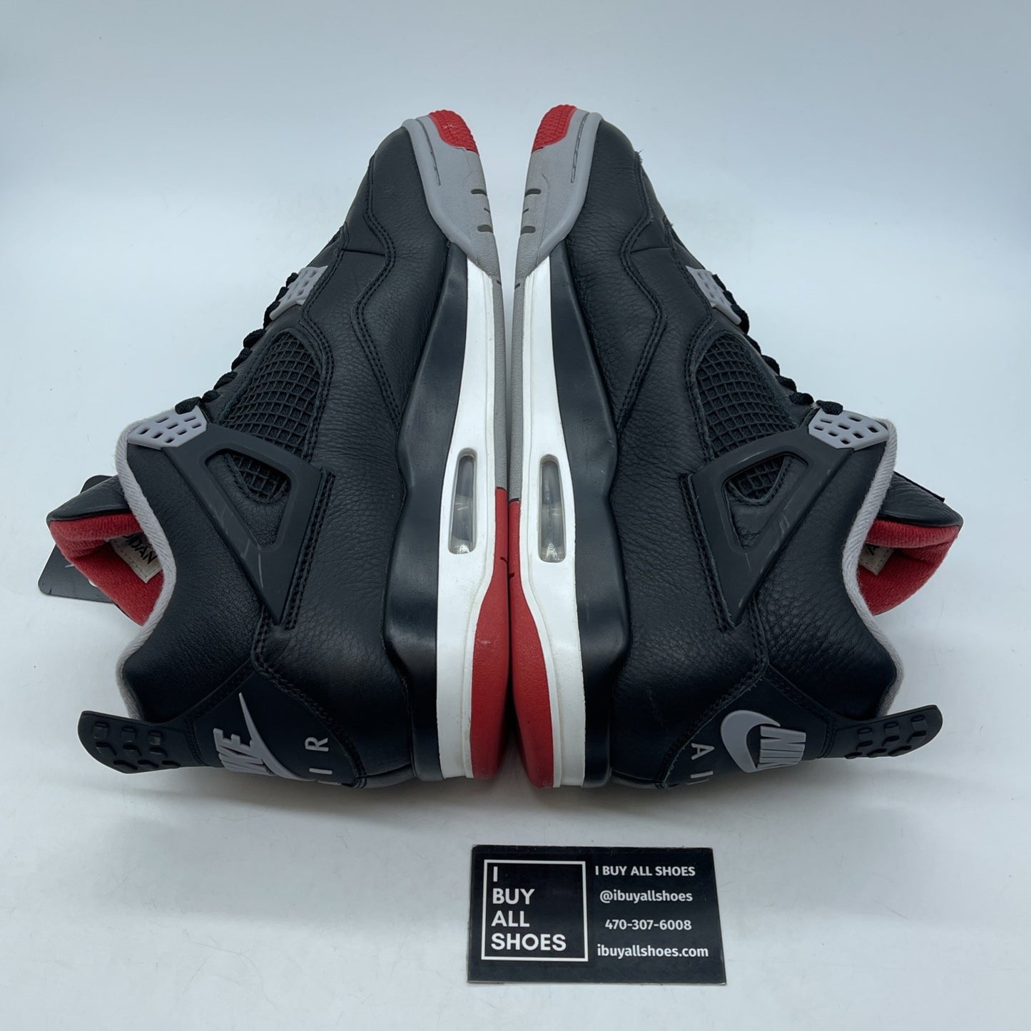 Size 11.5 - Jordan 4 Retro OG Mid Bred 2019 Black Leather (FV5029-006)