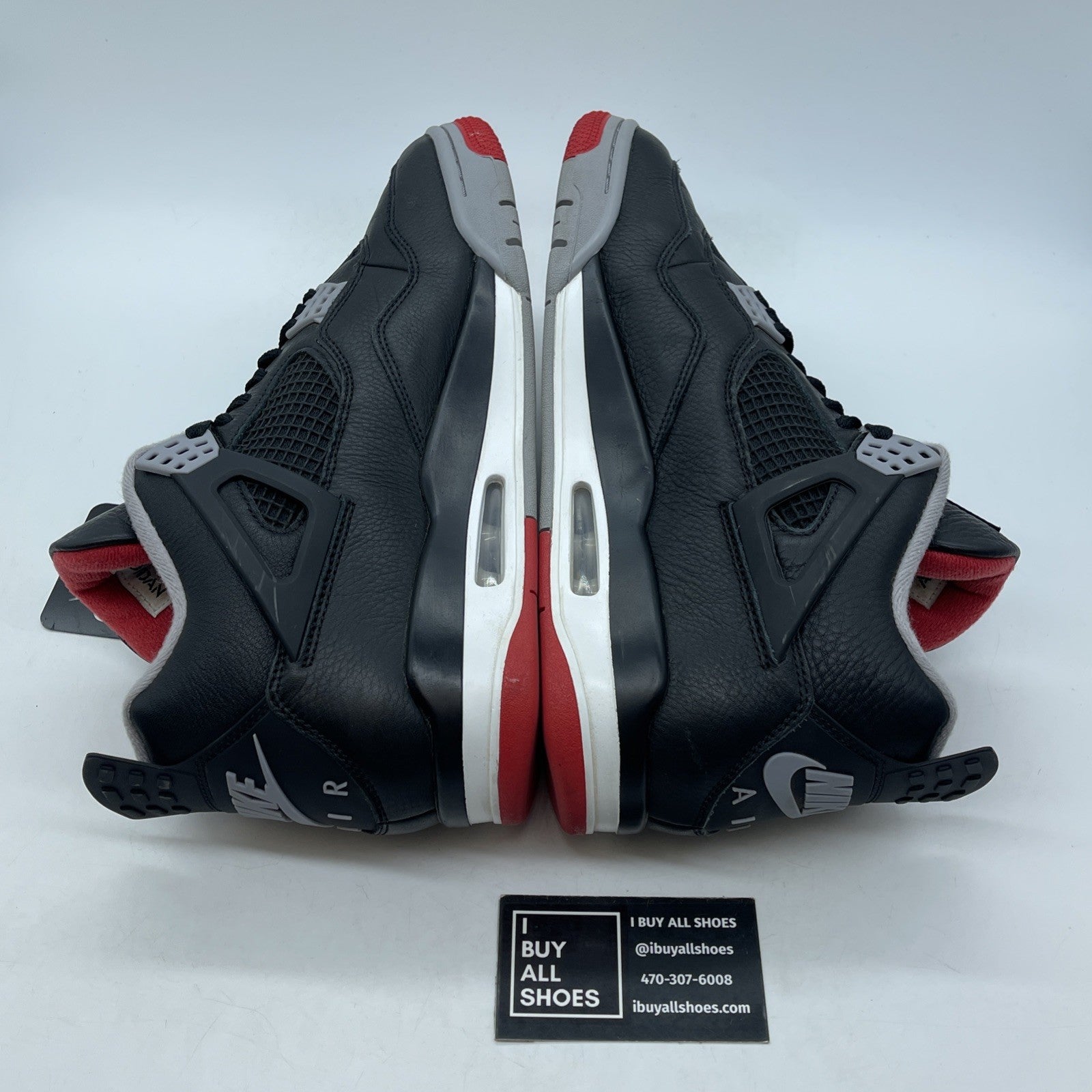 Size 11.5 - Jordan 4 Retro OG Mid Bred 2019 Black Leather (FV5029-006)