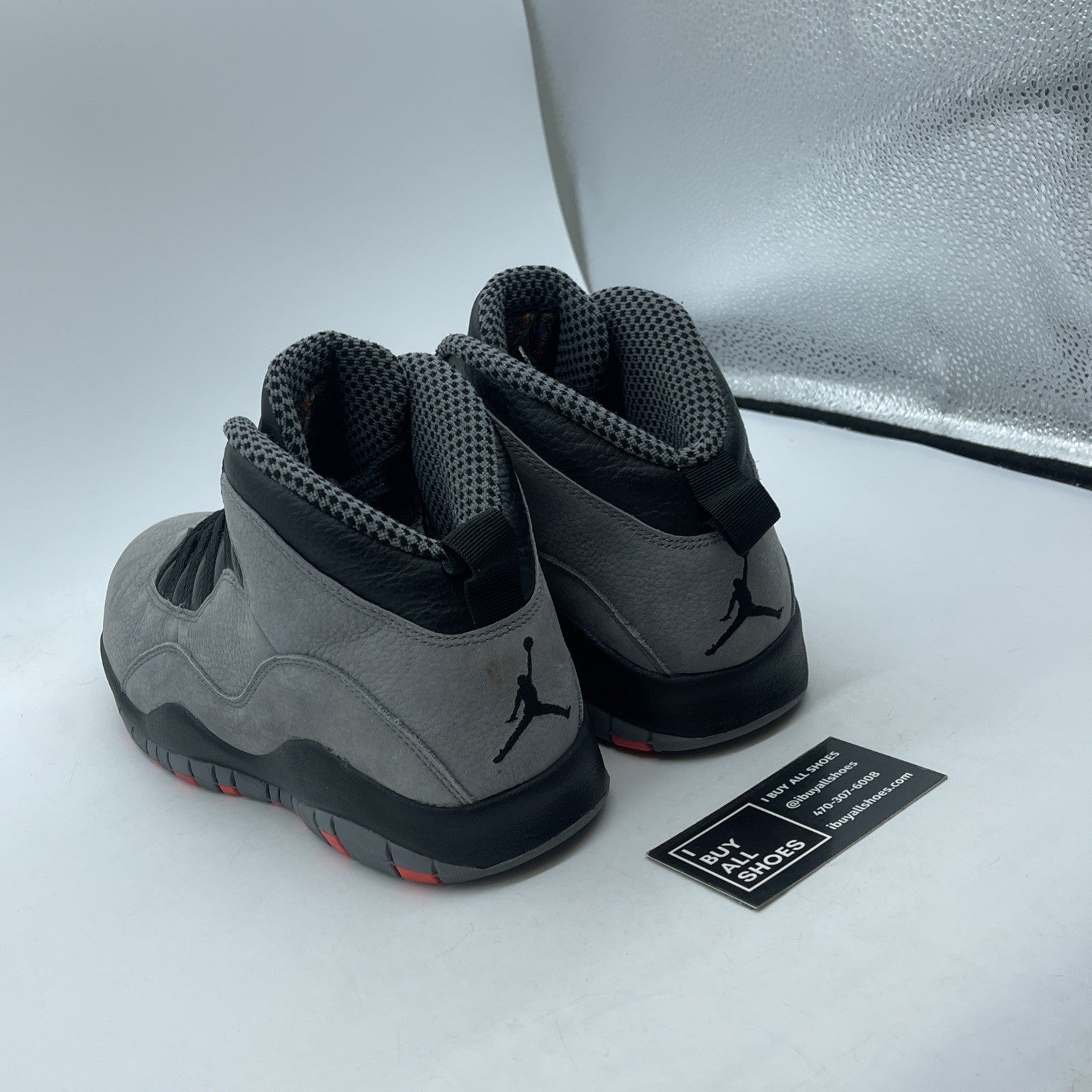 Size 10.5 - Air Jordan 10 Retro Cool Grey Black Suede Leather (310805-023)