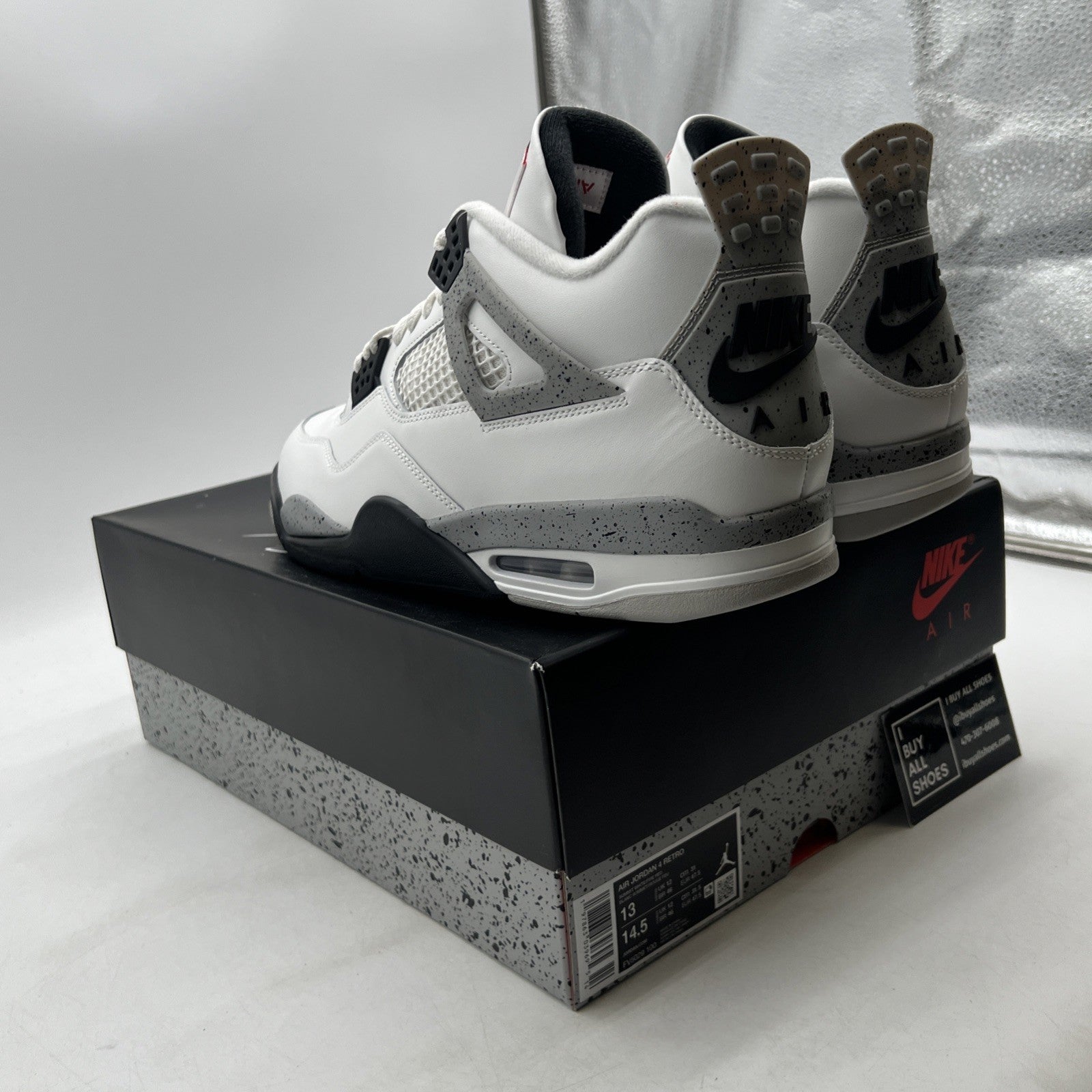 Size 13 - Air Jordan 4 Retro OG 2025 White Cement (FV5029-100)