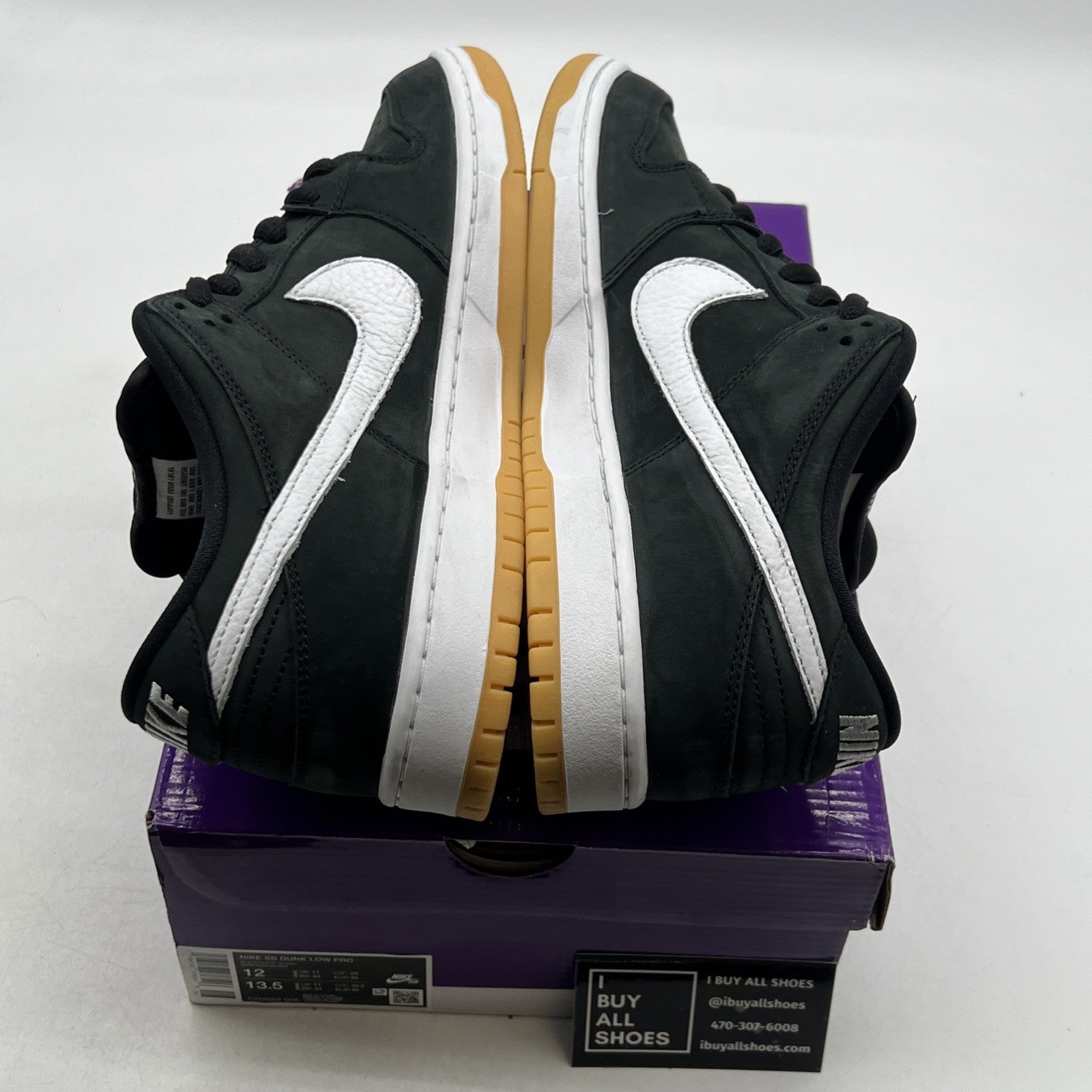 Size 12 - Nike Dunk Low SB Black Gum (CD2563-006)