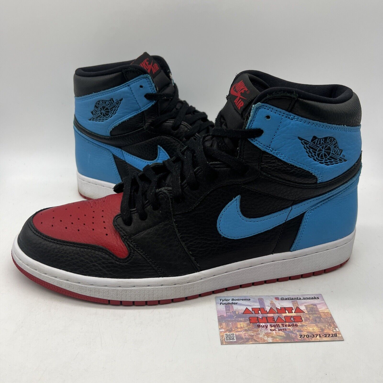 Size 14 - Jordan 1 High OG UNC To Chicago 2020 Red Black Blue Leather CD0461-046