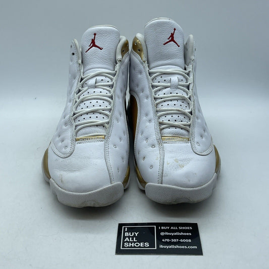 Size 11 - Air Jordan 13 Retro Defining Moments Gold White Leather (414571-135)