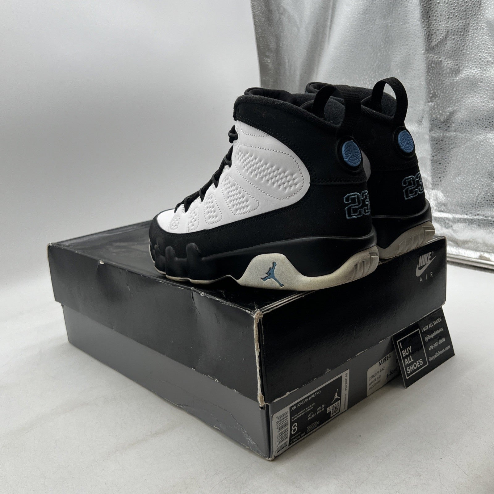 Size 8 - Air Jordan 9 Retro University Blue 2020 (CT8019-140)