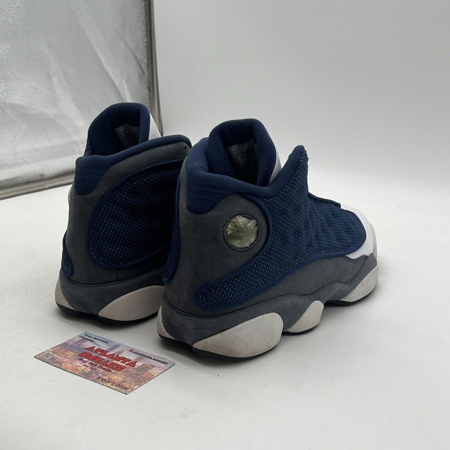 Size 9 - Jordan 13 Retro Mid Flint Blue Grey Leather Suede (414571-404)