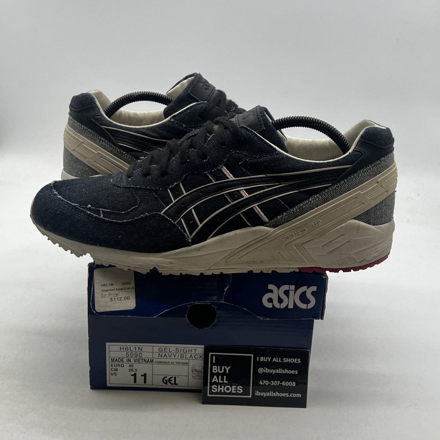 Size 11 - Asics Gel Sight Selvedge Denim (H6L1N5090)