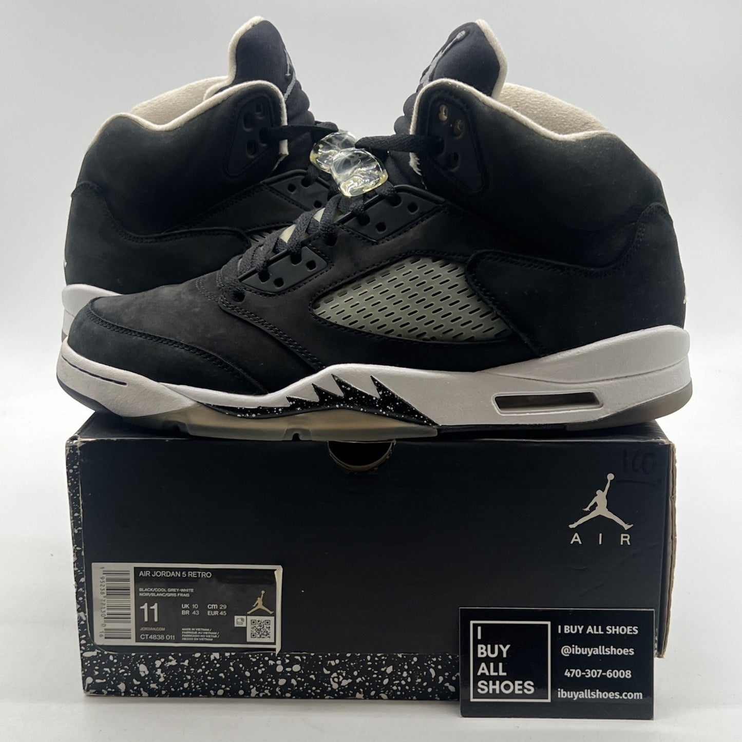 Size 11 - Air Jordan 5 Retro Mid Oreo (CT4838-011)