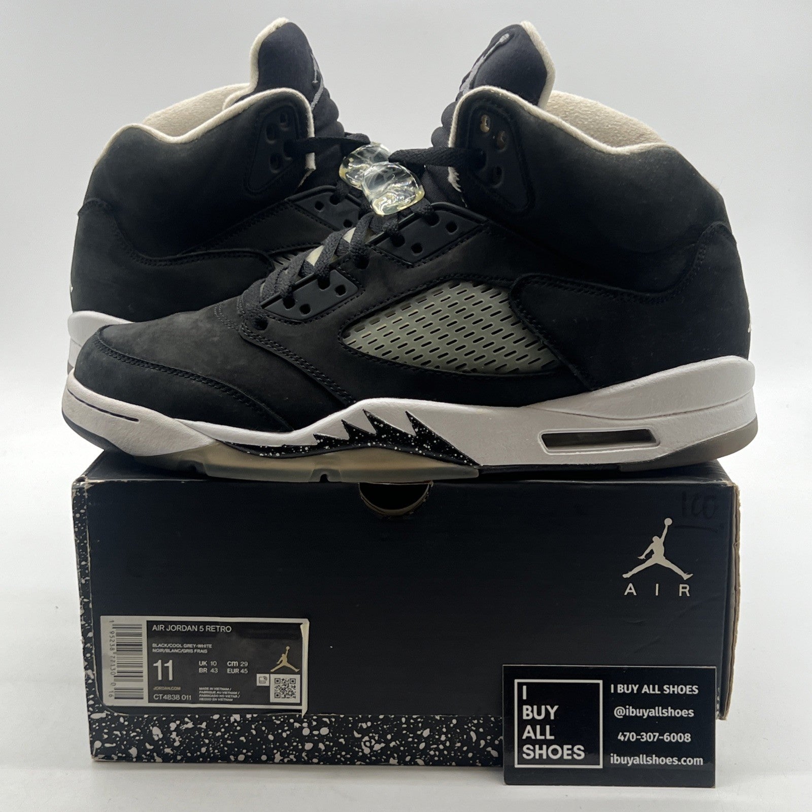 Size 11 - Air Jordan 5 Retro Mid Oreo (CT4838-011)