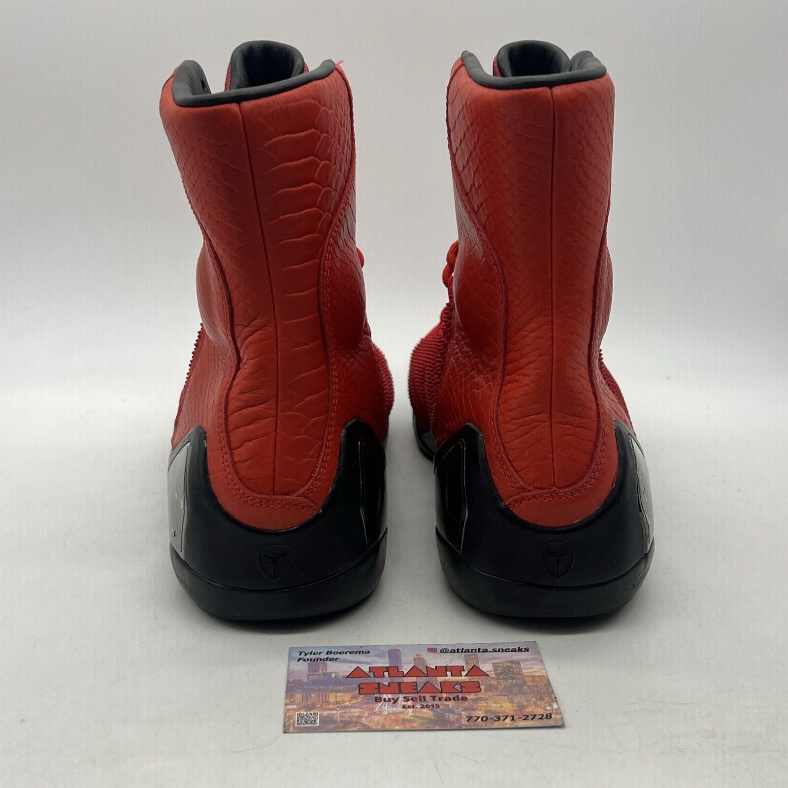 Size 10 - Nike Kobe 9 KRM EXT High Red Mamba Black (716993-600)