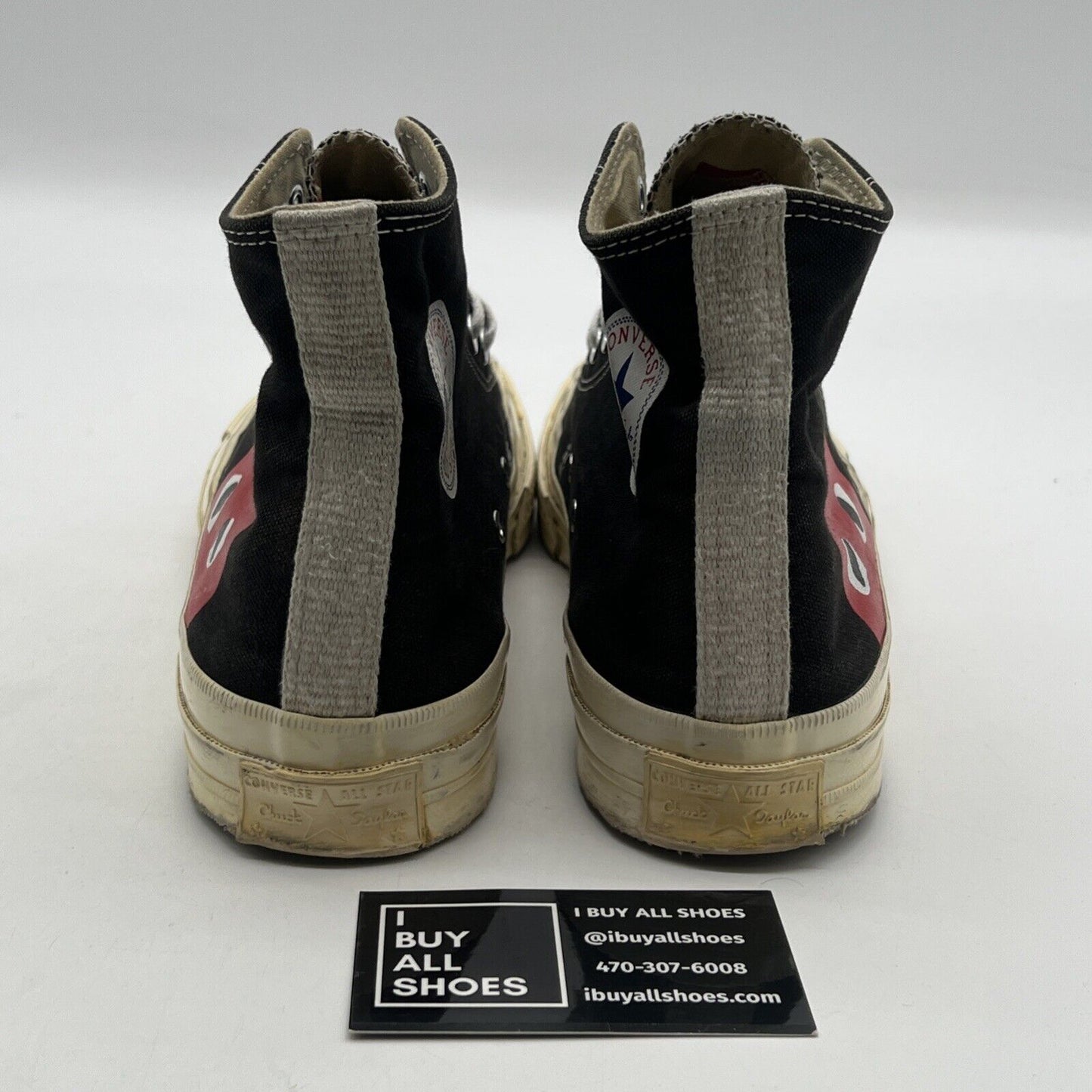 Size 9 - Converse Chuck Taylor All Star High x Comme des Garcons Play (150204C)