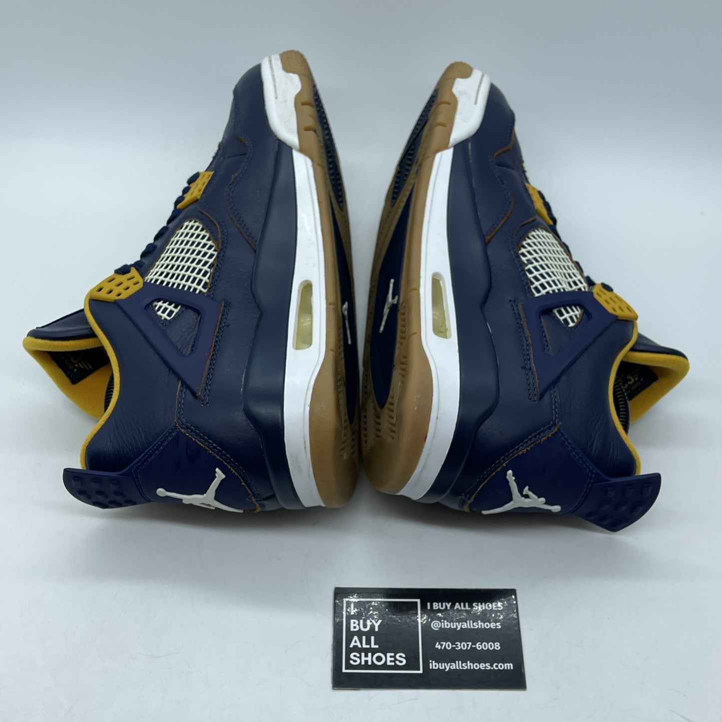 Size 9 - Air Jordan 4 Retro Dunk From Above Blue Yellow Leather (308497-425)