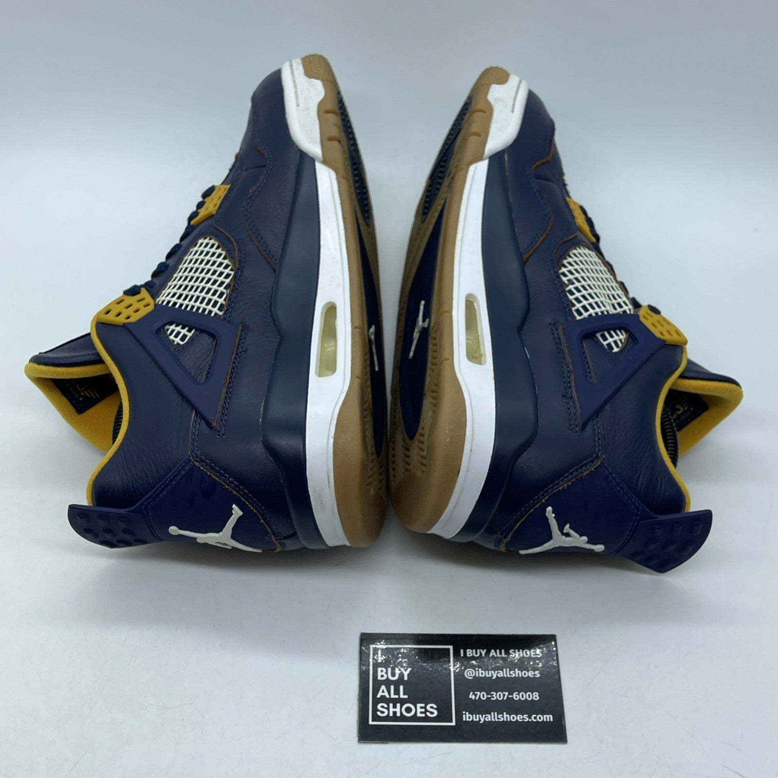 Size 9 - Air Jordan 4 Retro Dunk From Above Blue Yellow Leather (308497-425)